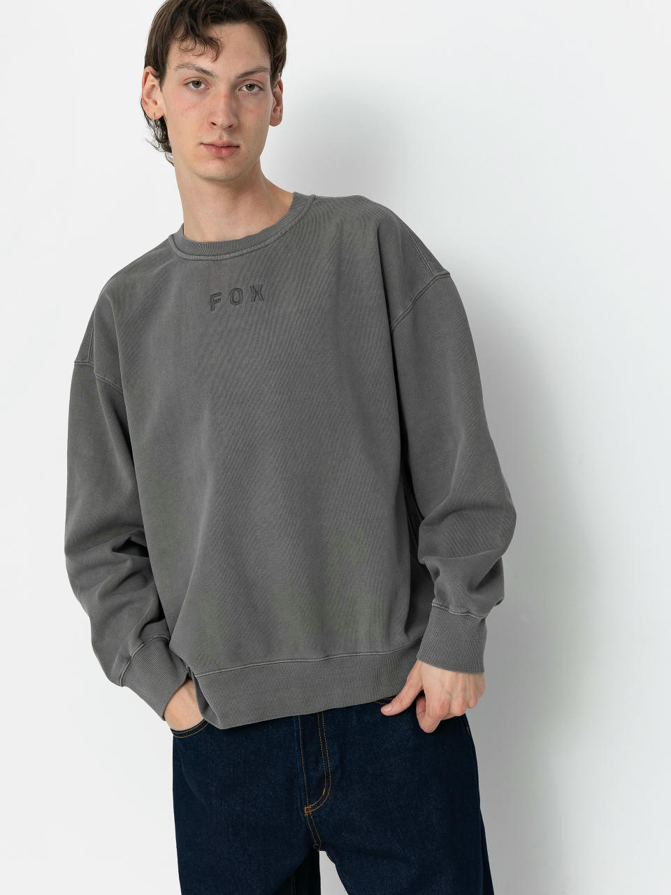 Fox Sweatshirt Wordmark (petrol)