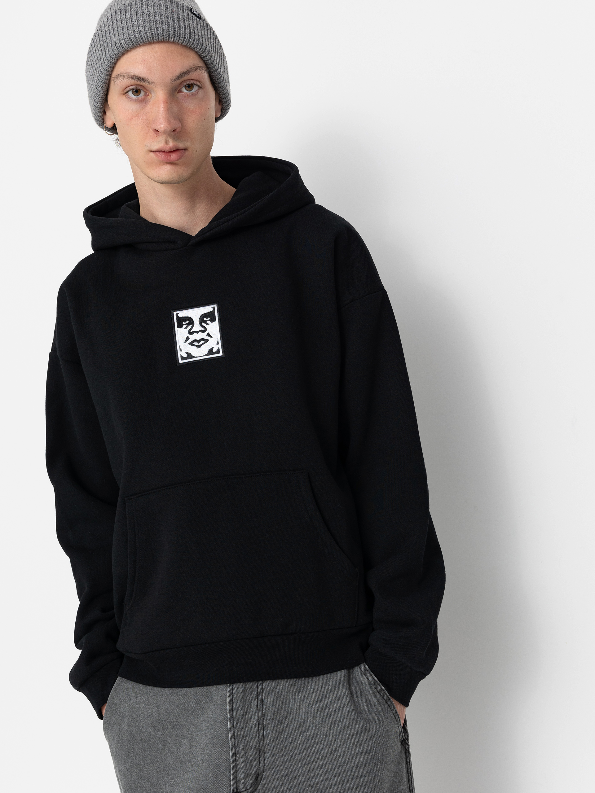 OBEY Hoodie Lofty Creature Comfort HD grey dark slate