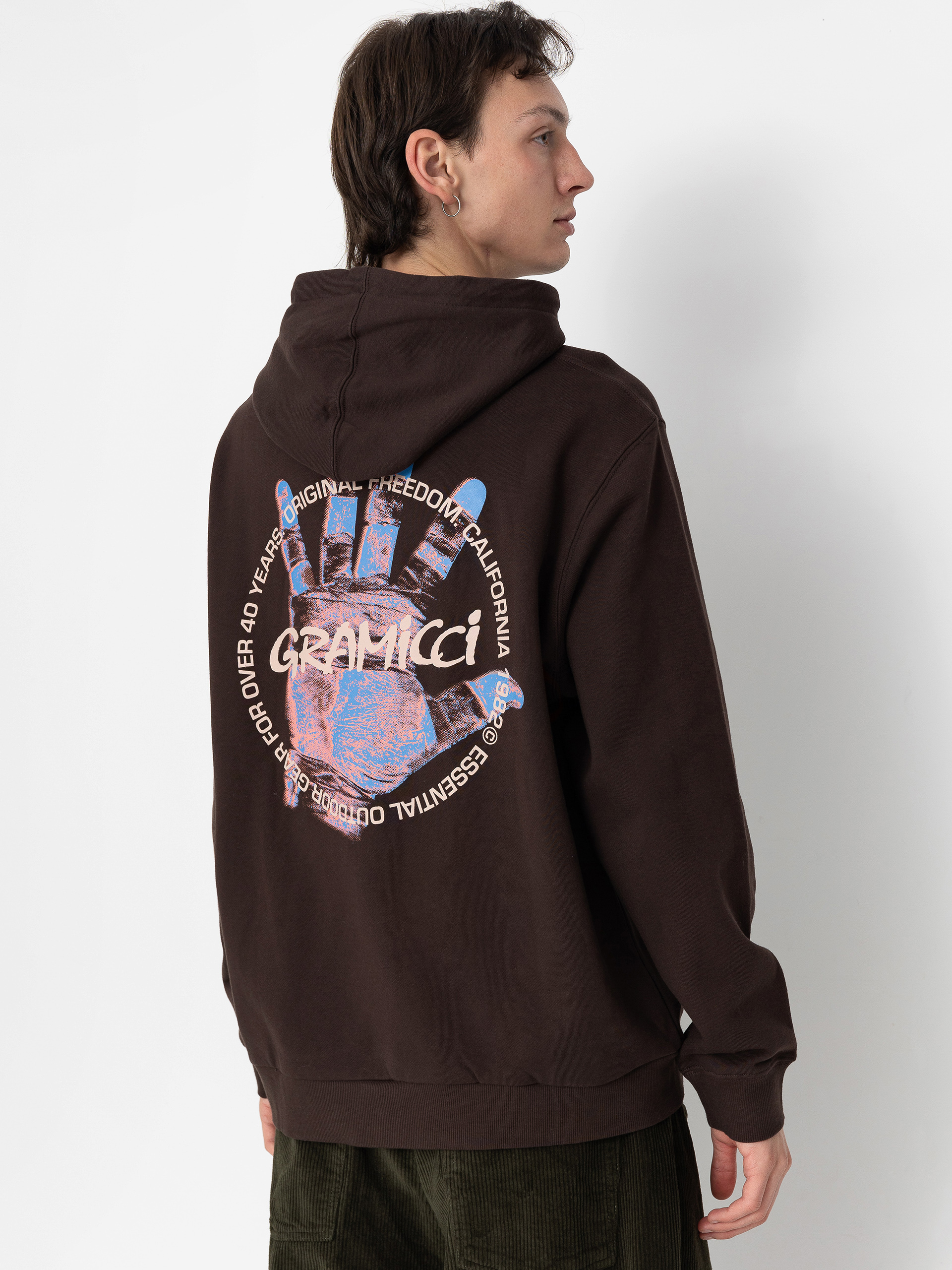 Gramicci Hoodie Climber'S Hand HD - brown (dark brown)
