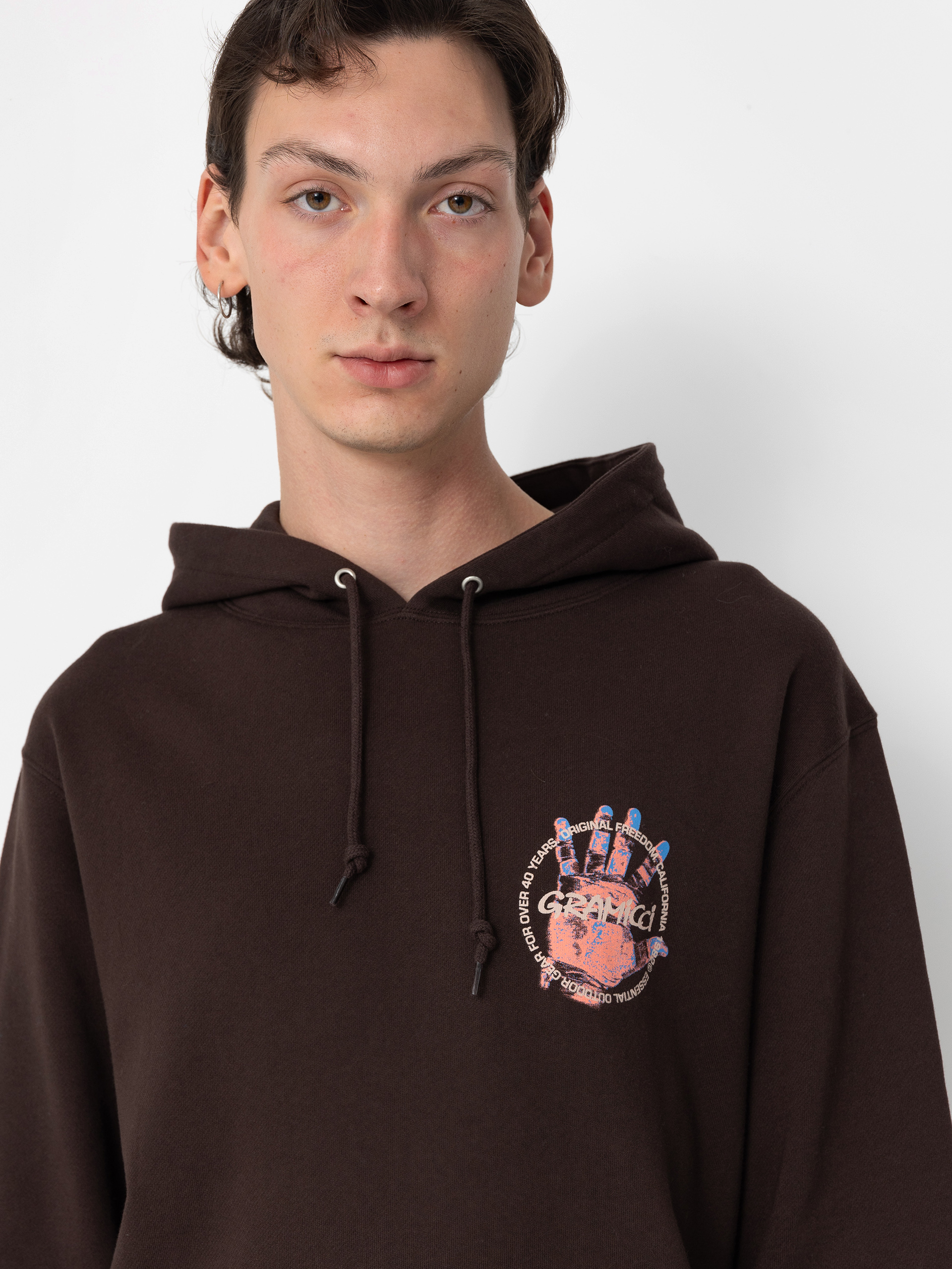 Gramicci Hoodie Climber'S Hand HD - brown (dark brown)