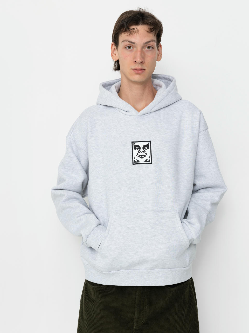 OBEY Hoodie Icon Extra Heavy II HD (ash grey)