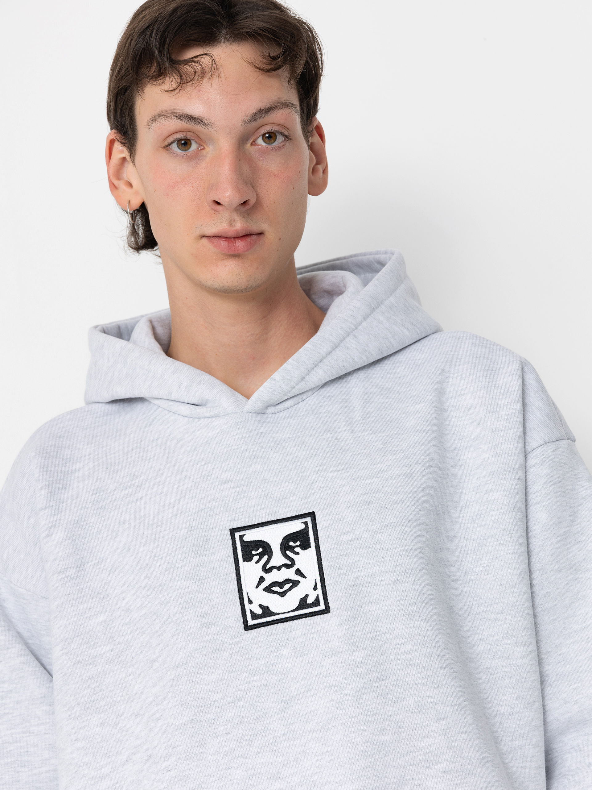 OBEY Hoodie Icon Extra Heavy II HD grey ash grey