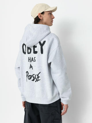 OBEY Hoodie Posse Extra Heavy HD (ash grey)