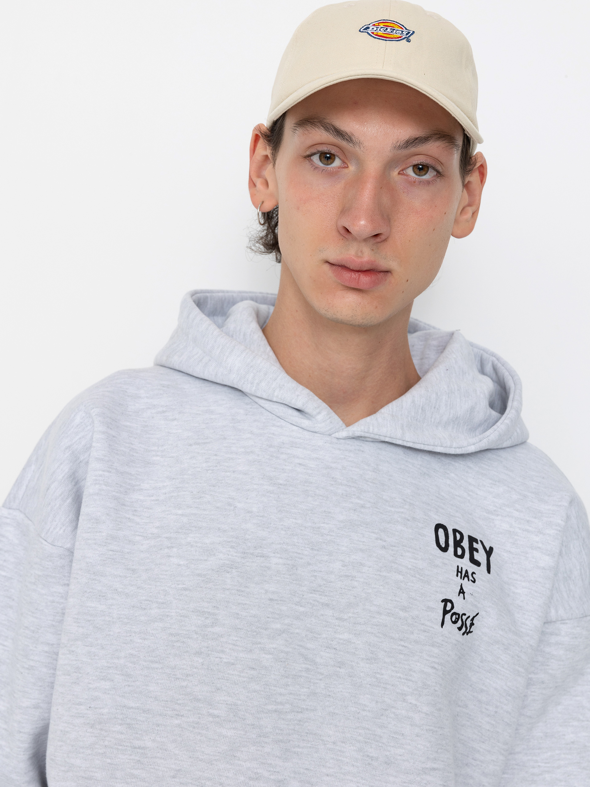 OBEY Hoodie Posse Extra Heavy HD (ash grey)