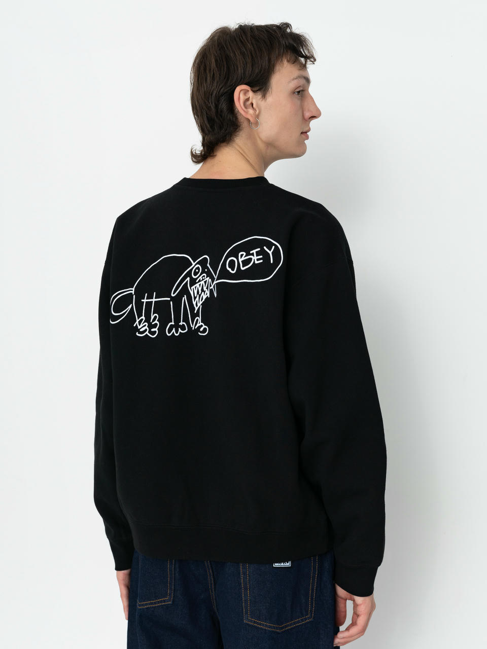 OBEY Sweatshirt Dog Doodle (black)