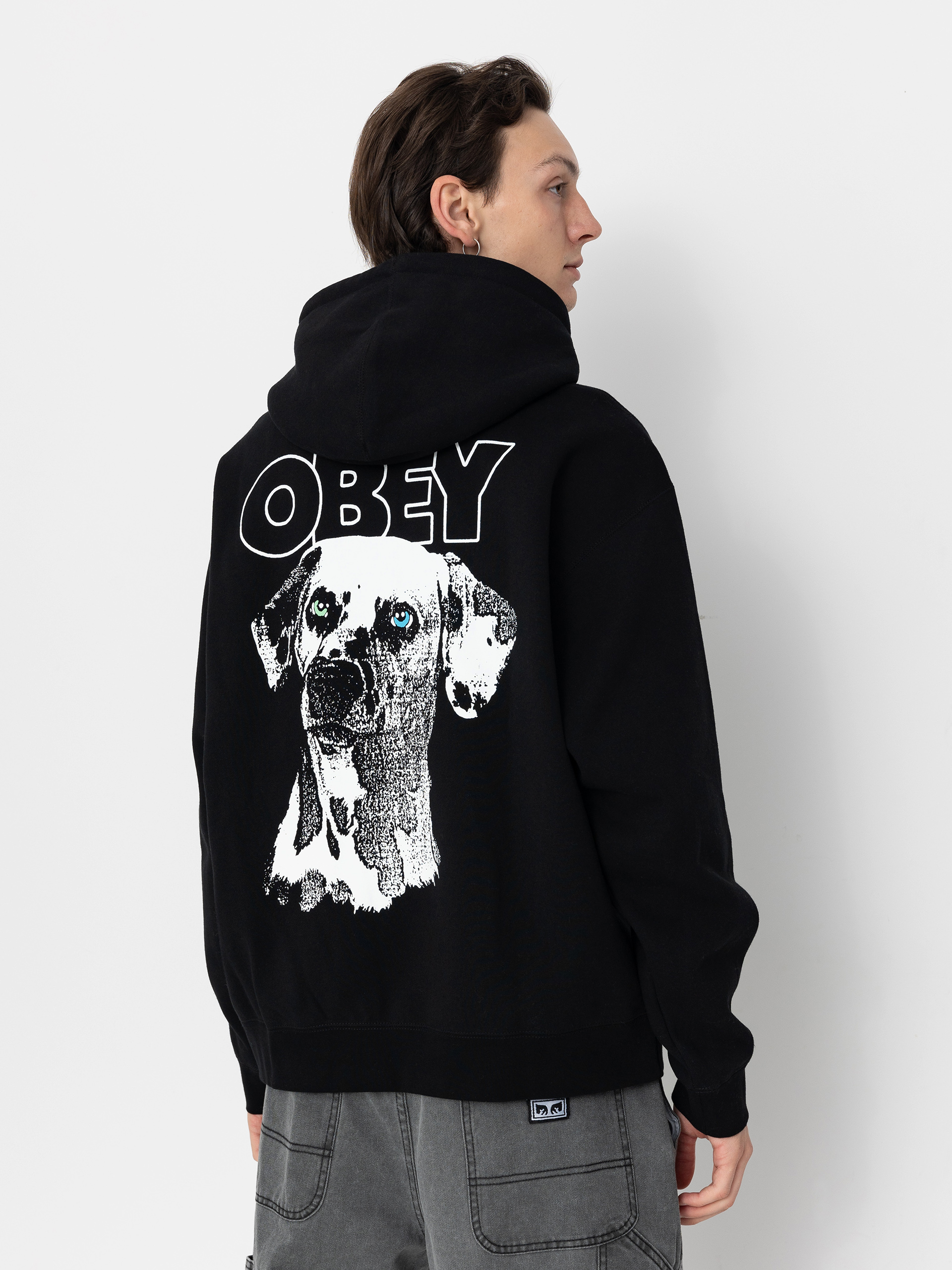 OBEY Hoodie Dalmation HD (black)