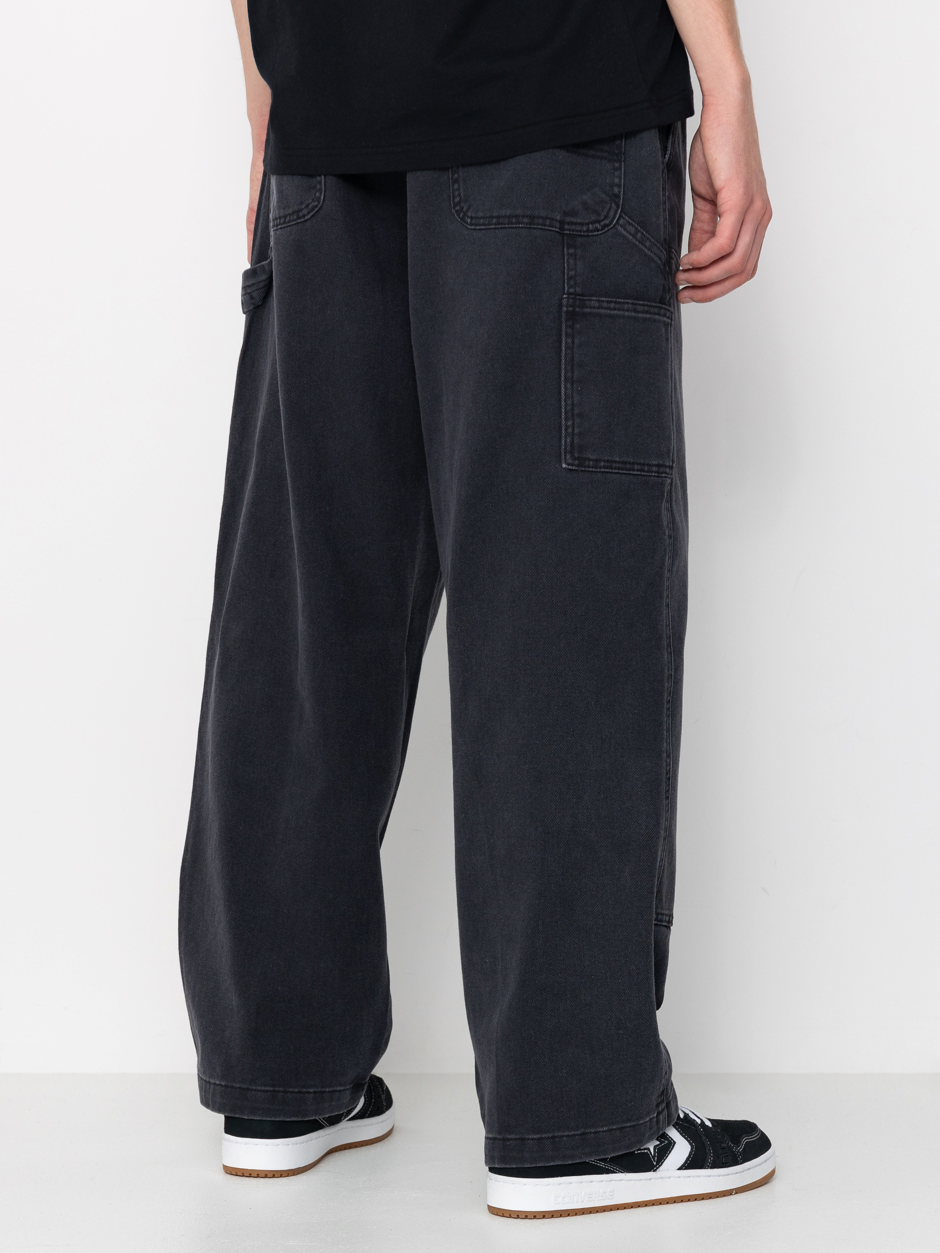 OBEY Bigwig Denim Carpenter Pants (black faded wash)