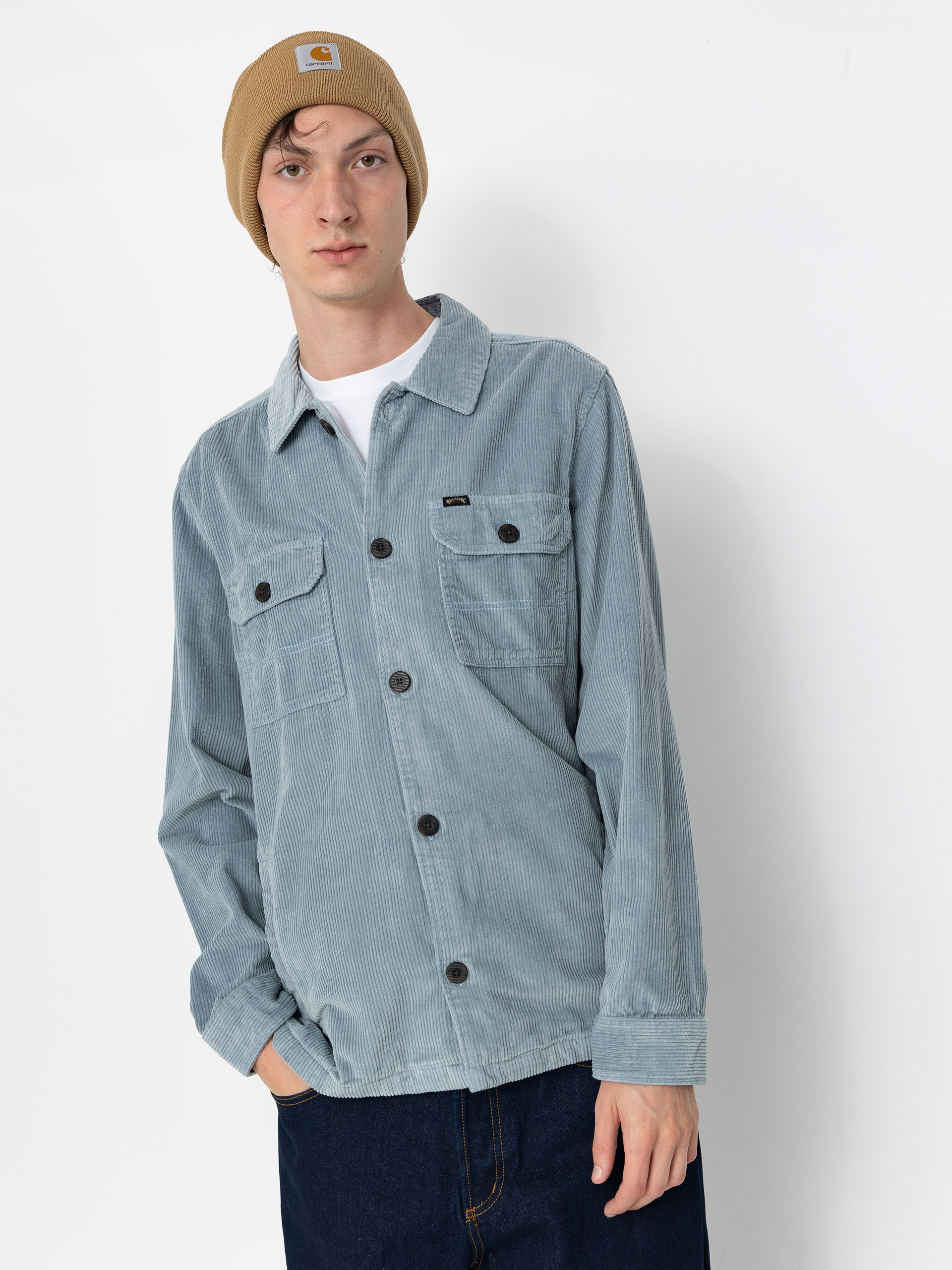 Billabong Wildwood Cord Shirt (washed blue)