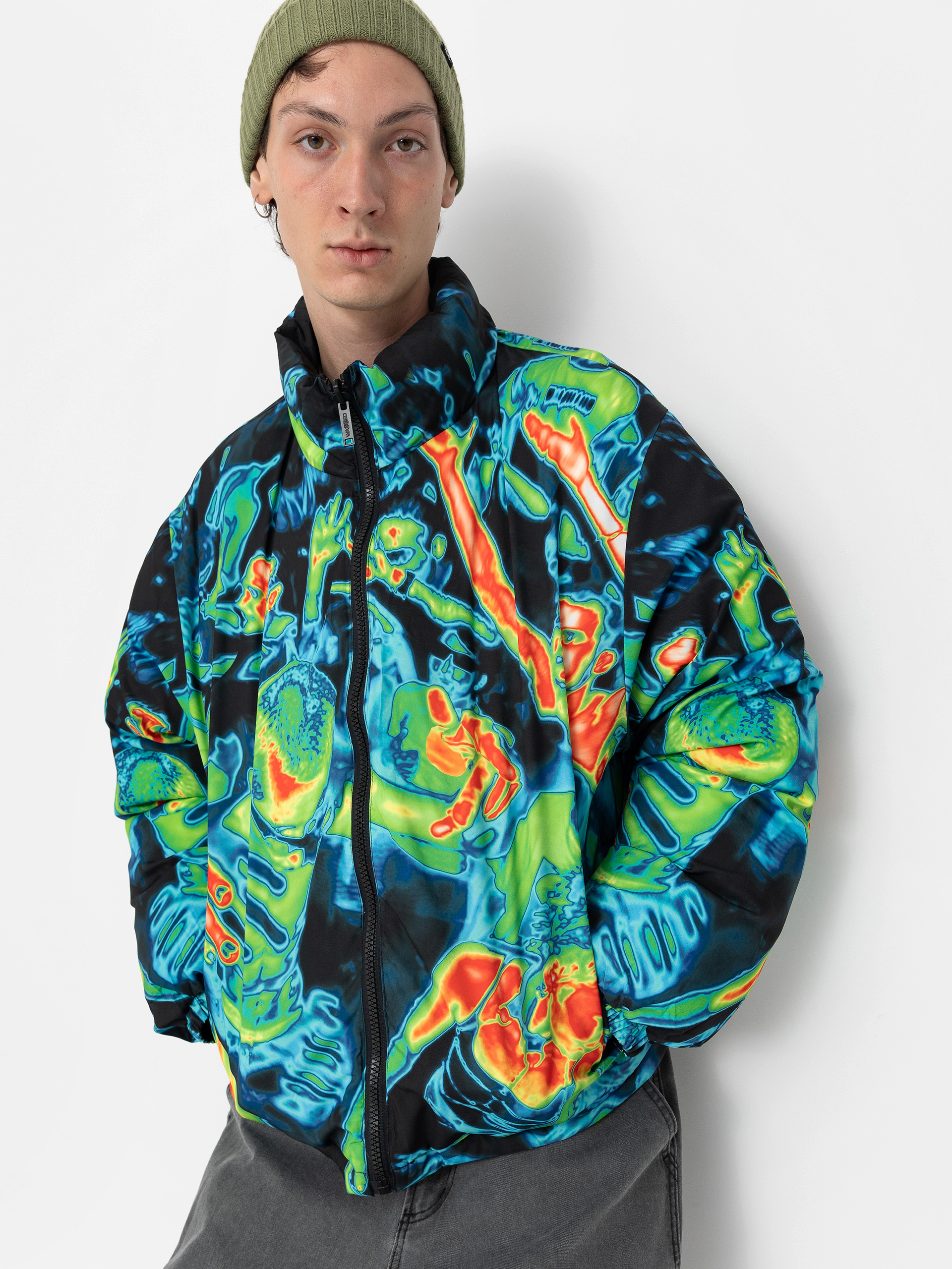 Wasted Paris Fusion Puffer Jacket (black)