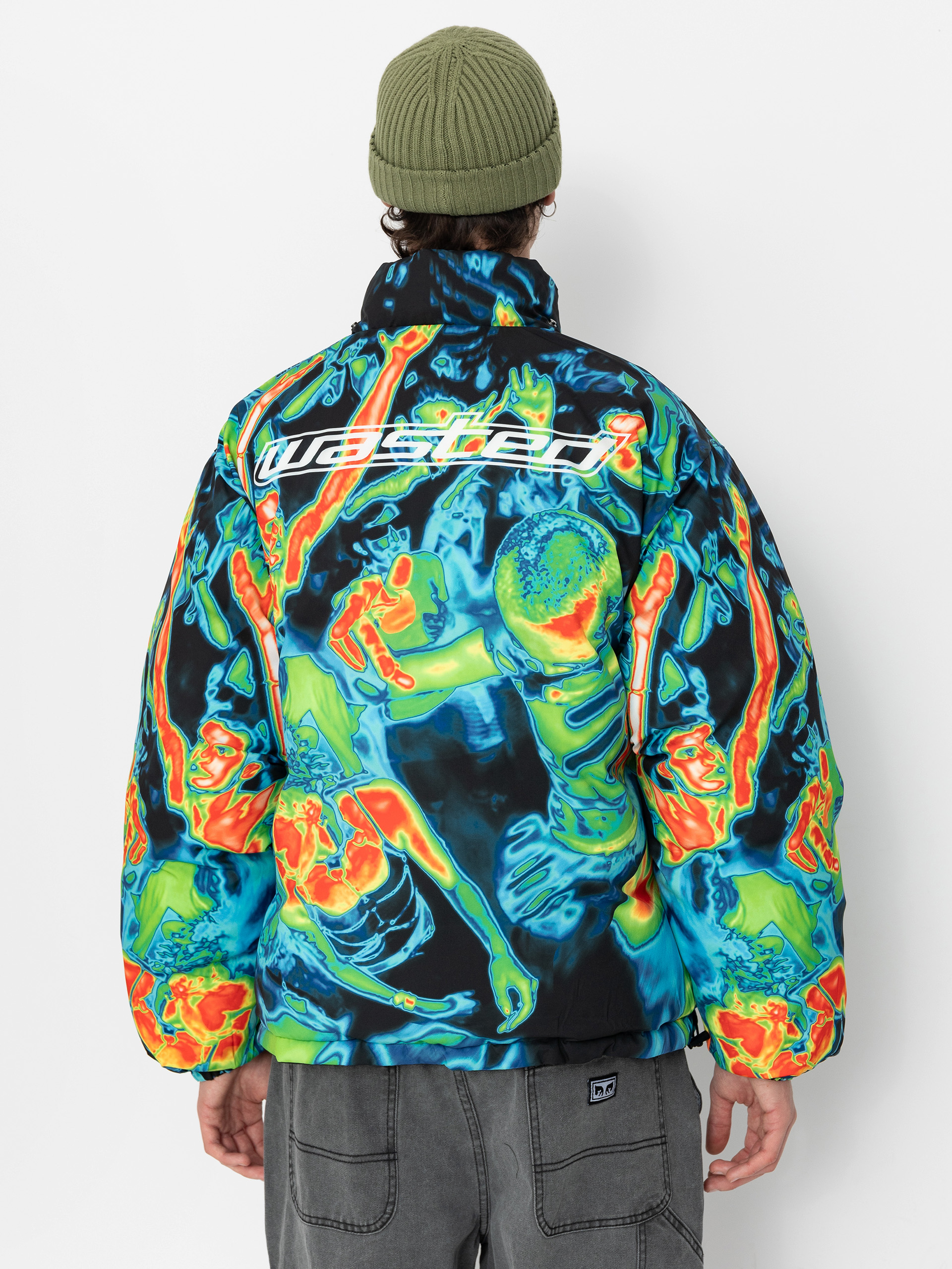 Wasted Paris Fusion Puffer Jacket (black)