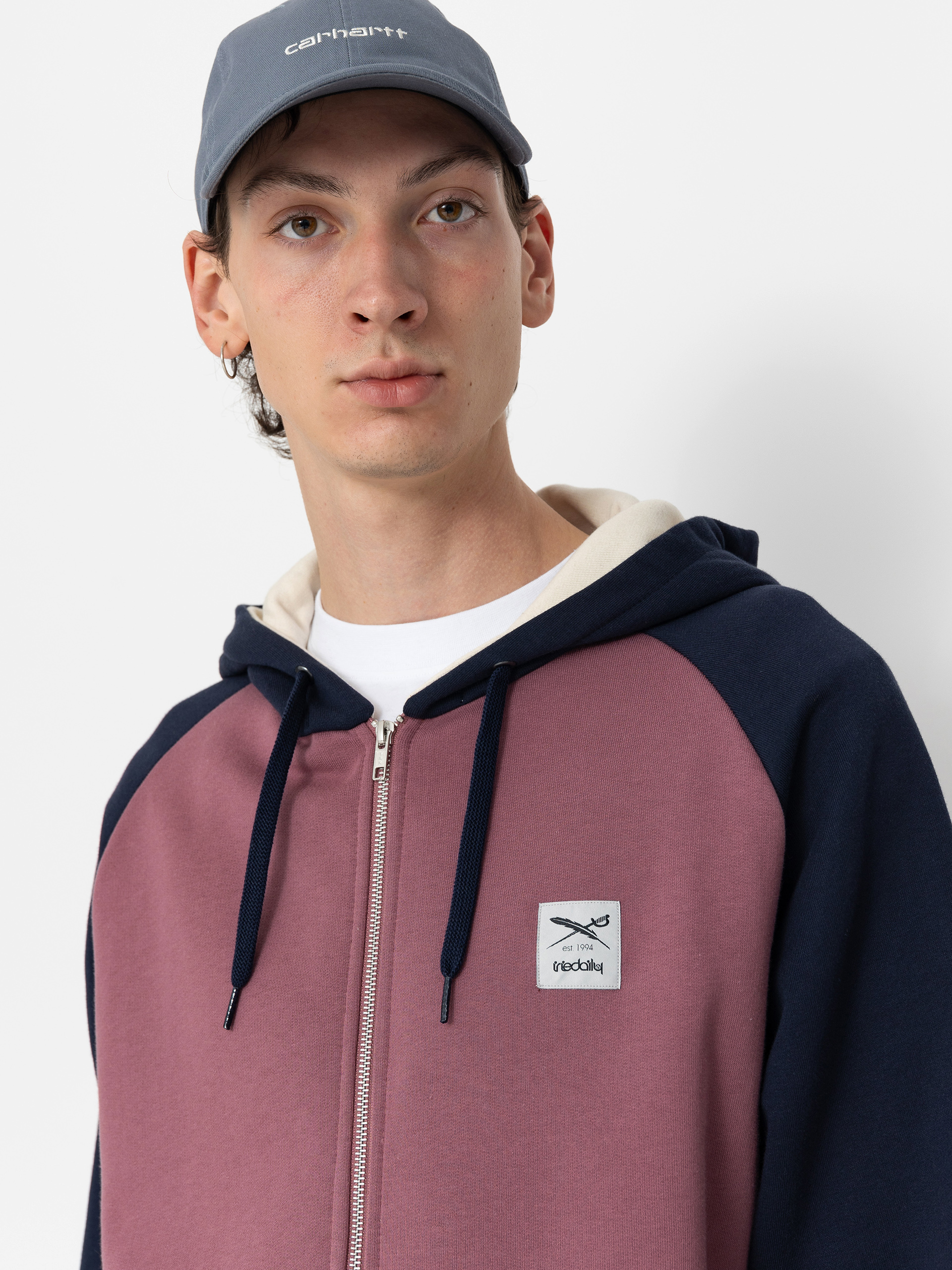 Iriedaily De College 2 ZHD Hoodie (navy red)