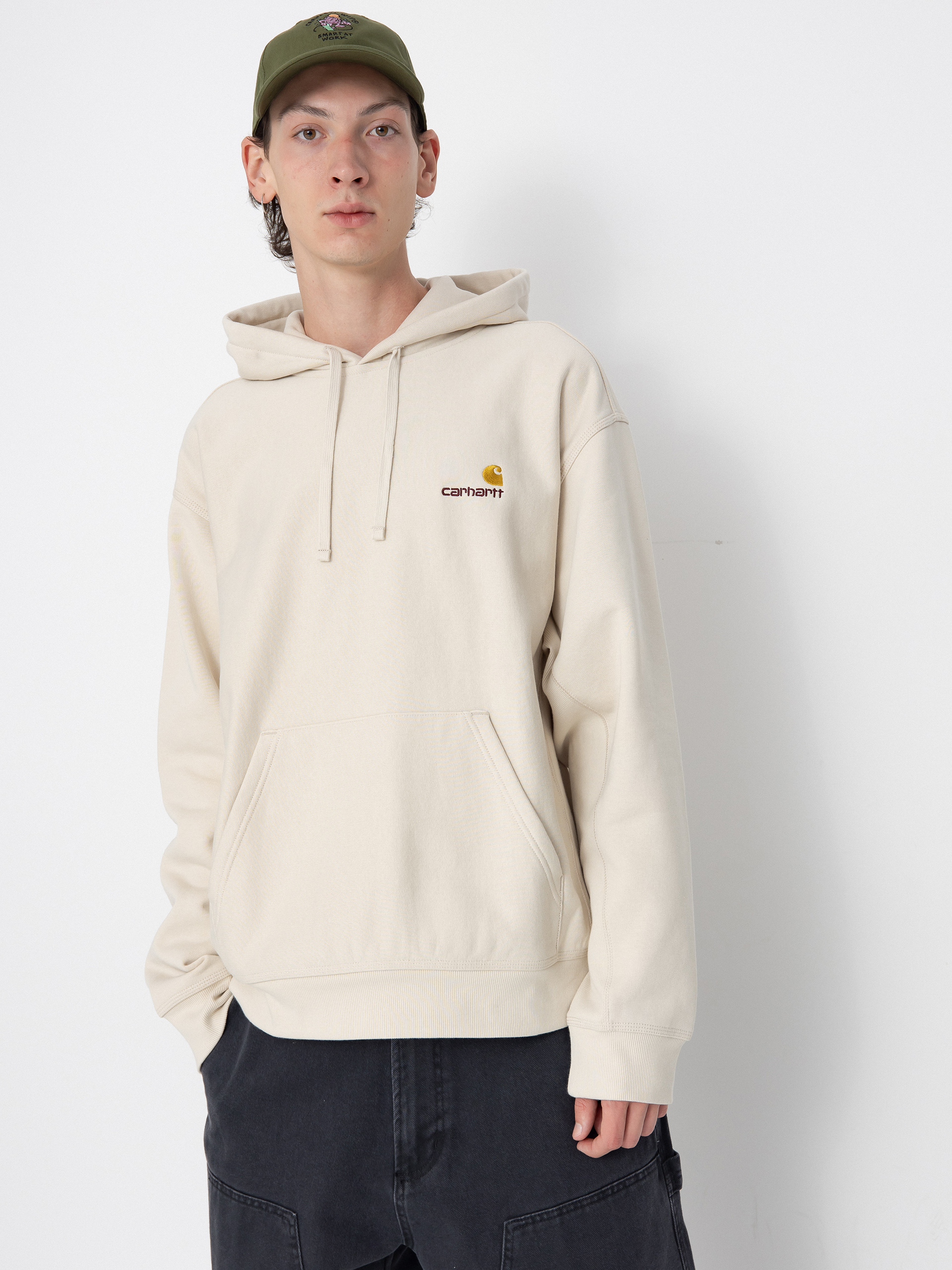 Carhartt WIP American Script HD Hoodie (moonbeam)