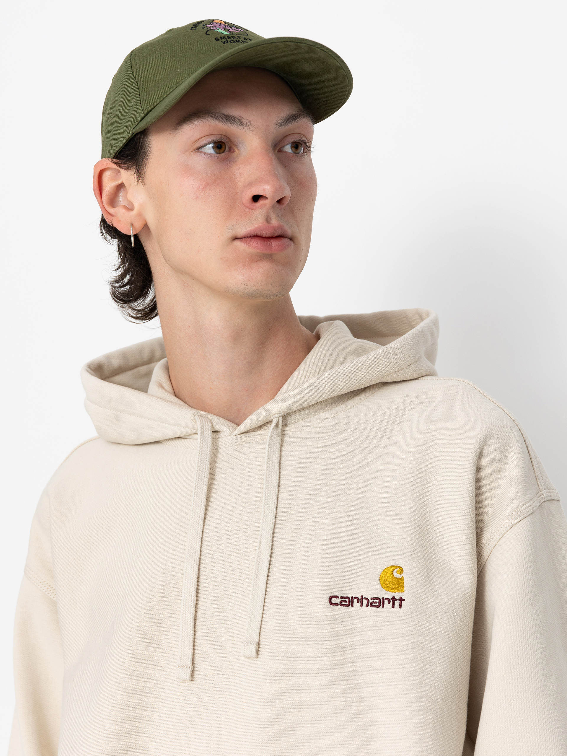 Carhartt WIP American Script HD Hoodie (moonbeam)
