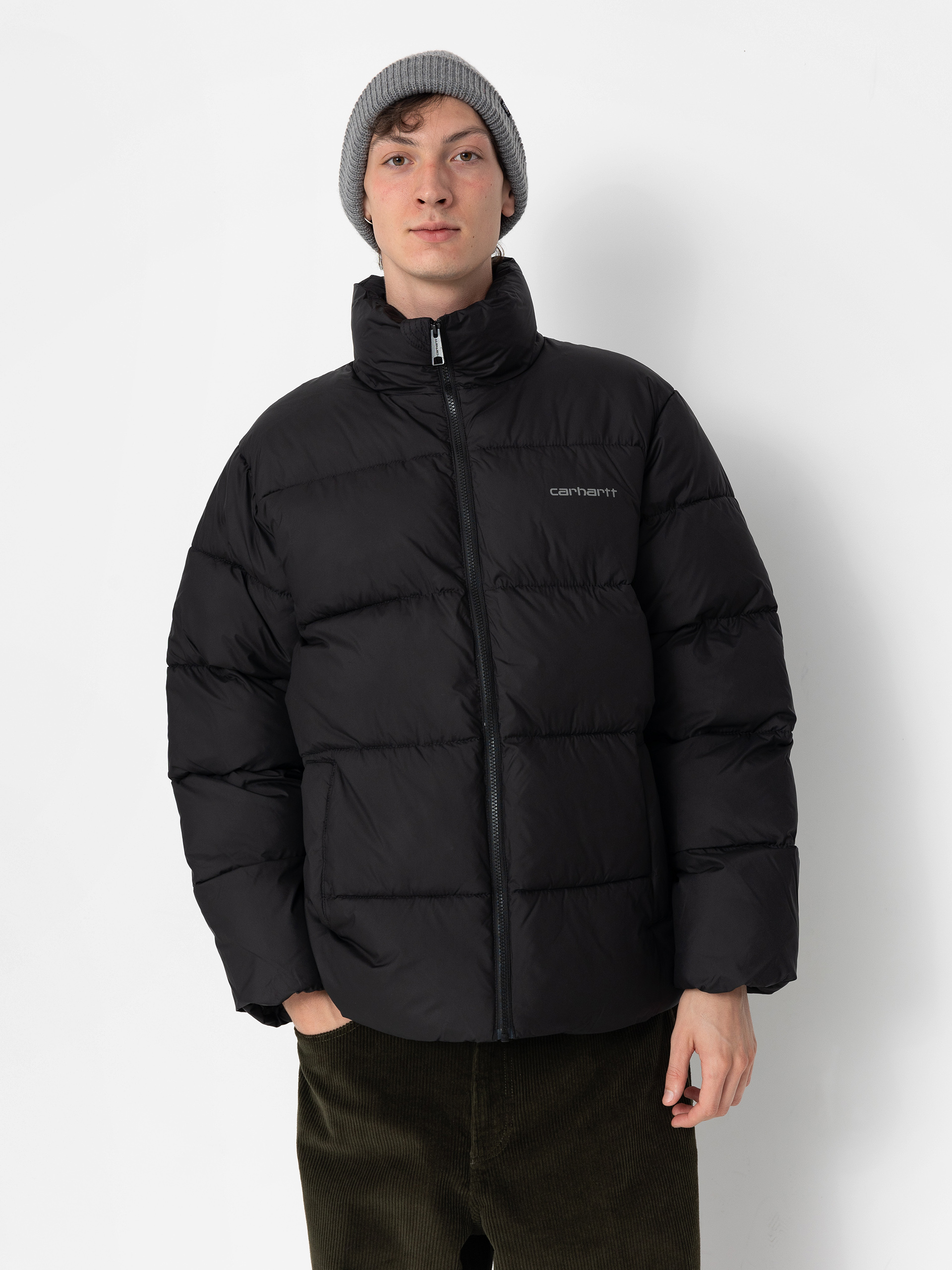 Carhartt WIP Jacke Springfield - Schwarz (black/misty grey)