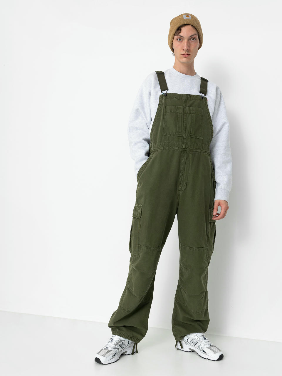 Carhartt WIP Pants Cargo Bib Overall (tarragon)