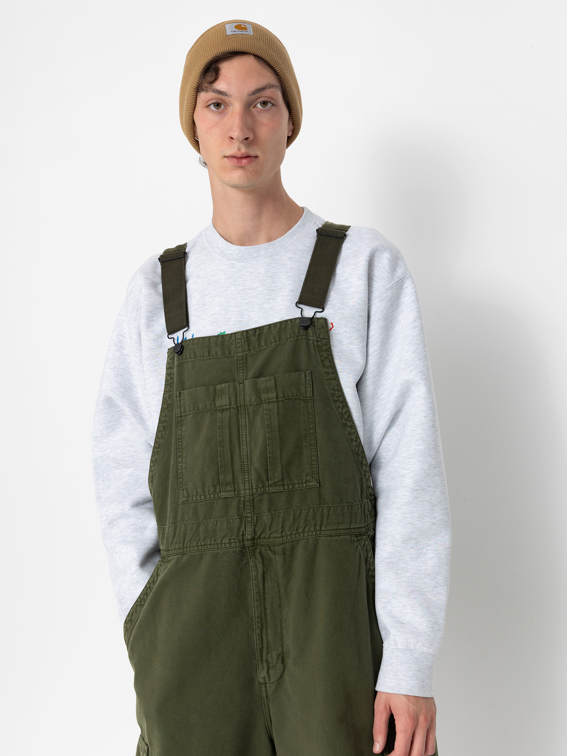 Carhartt WIP Pants Cargo Bib Overall (tarragon)