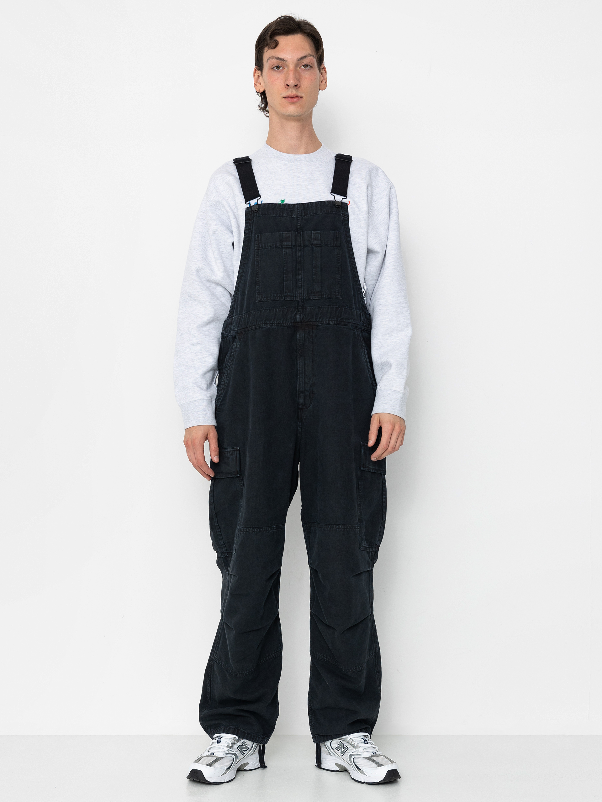 Carhartt Unisex Black Firm Duck Insulated Bib Overalls