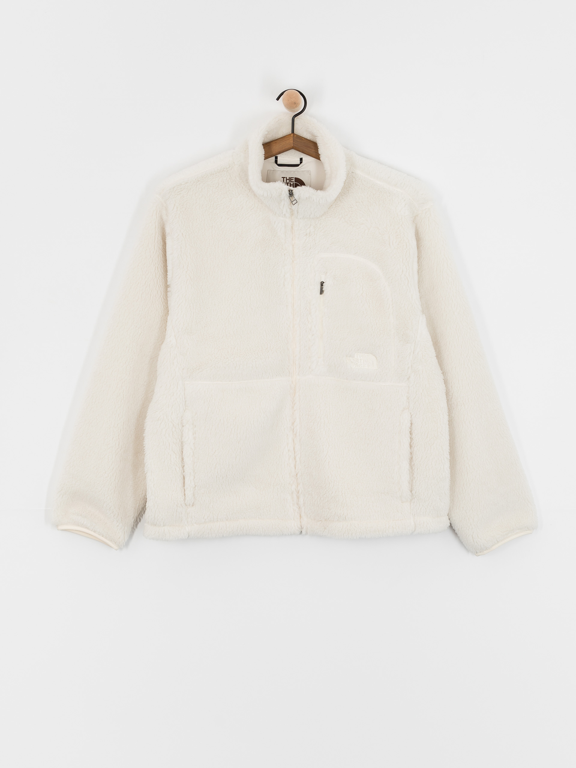 Mens The North Face Extreme Pile 2 FZ Jacket (white dune)