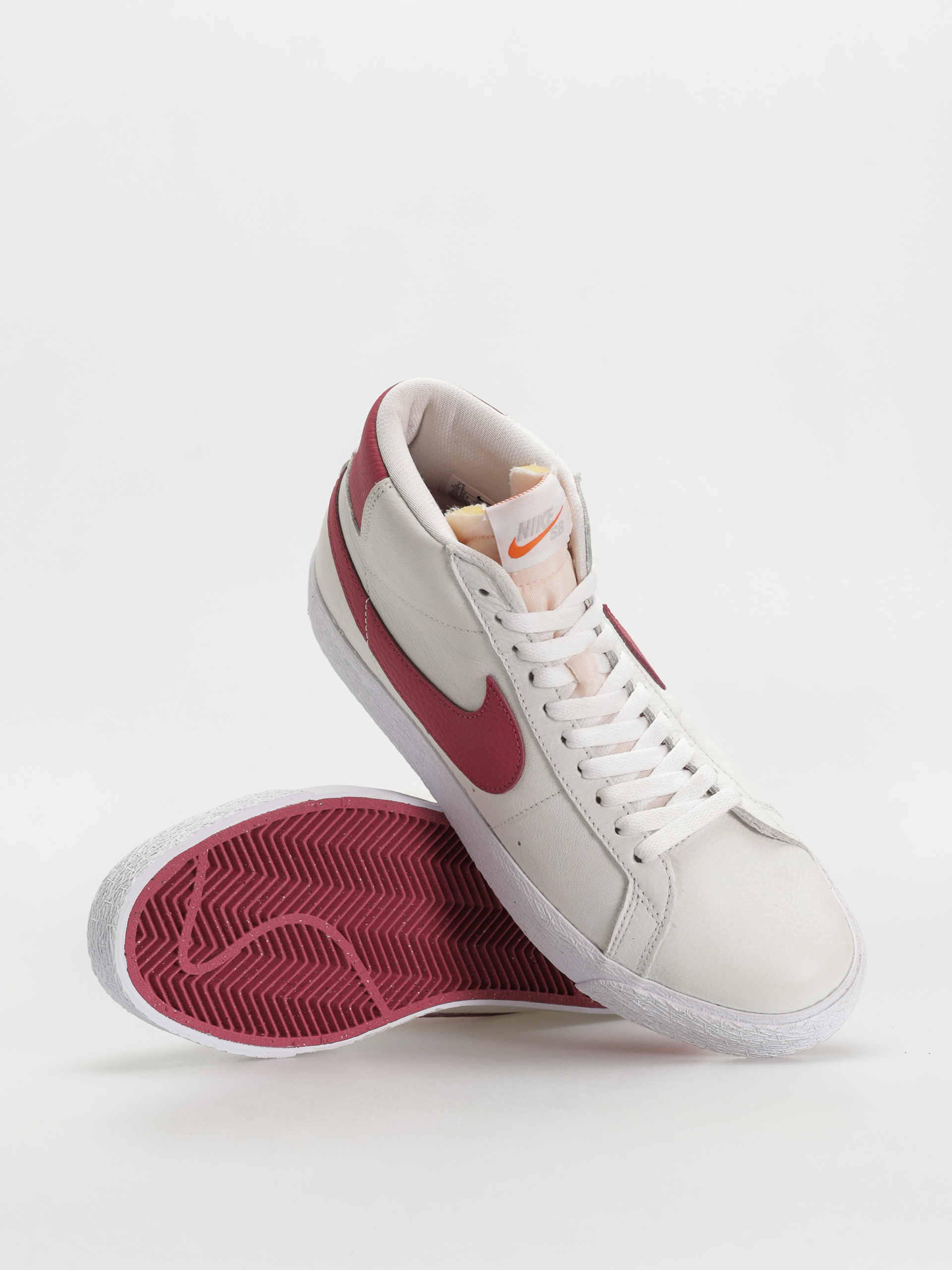 Nike SB Zoom Blazer Mid Iso Schuhe (white/sweet beet white sweet beet)