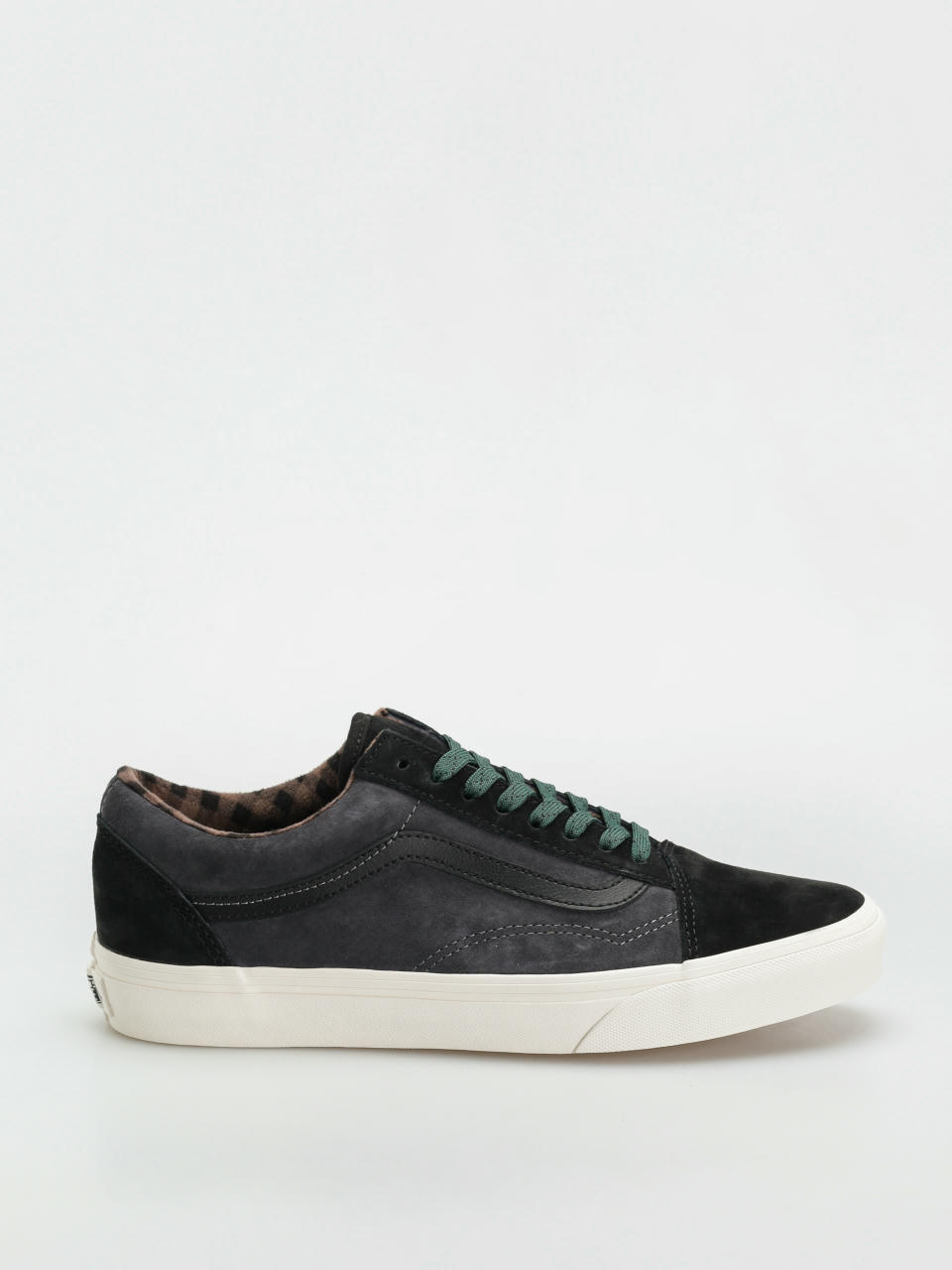 Vans Old Skool Shoes (pig suede plaid gray/black)