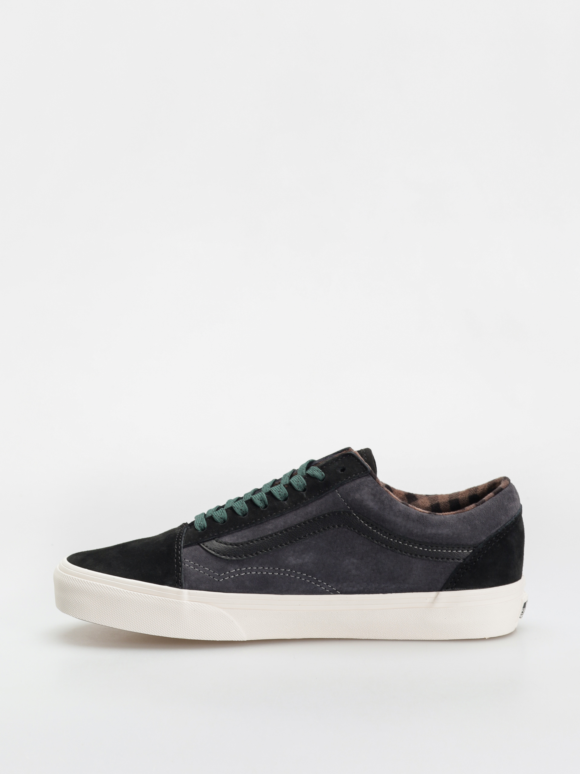 【Vans】Old Skool Pig Suede Shoe Vans Old Skool Shoes - grey (pig suede plaid gray/black)