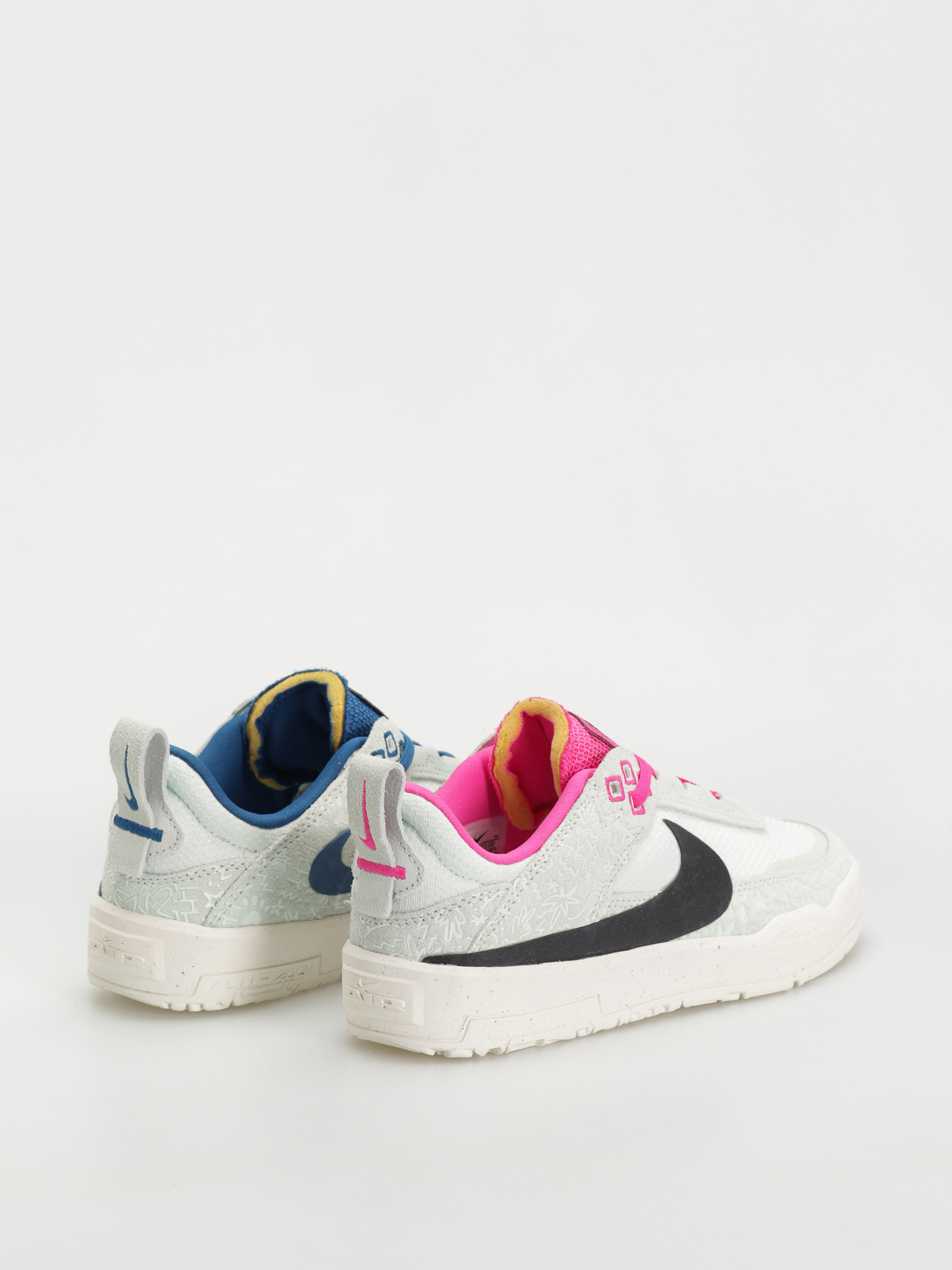Nike SB Day One SE JR Shoes (sail/black barely green fierce pink)