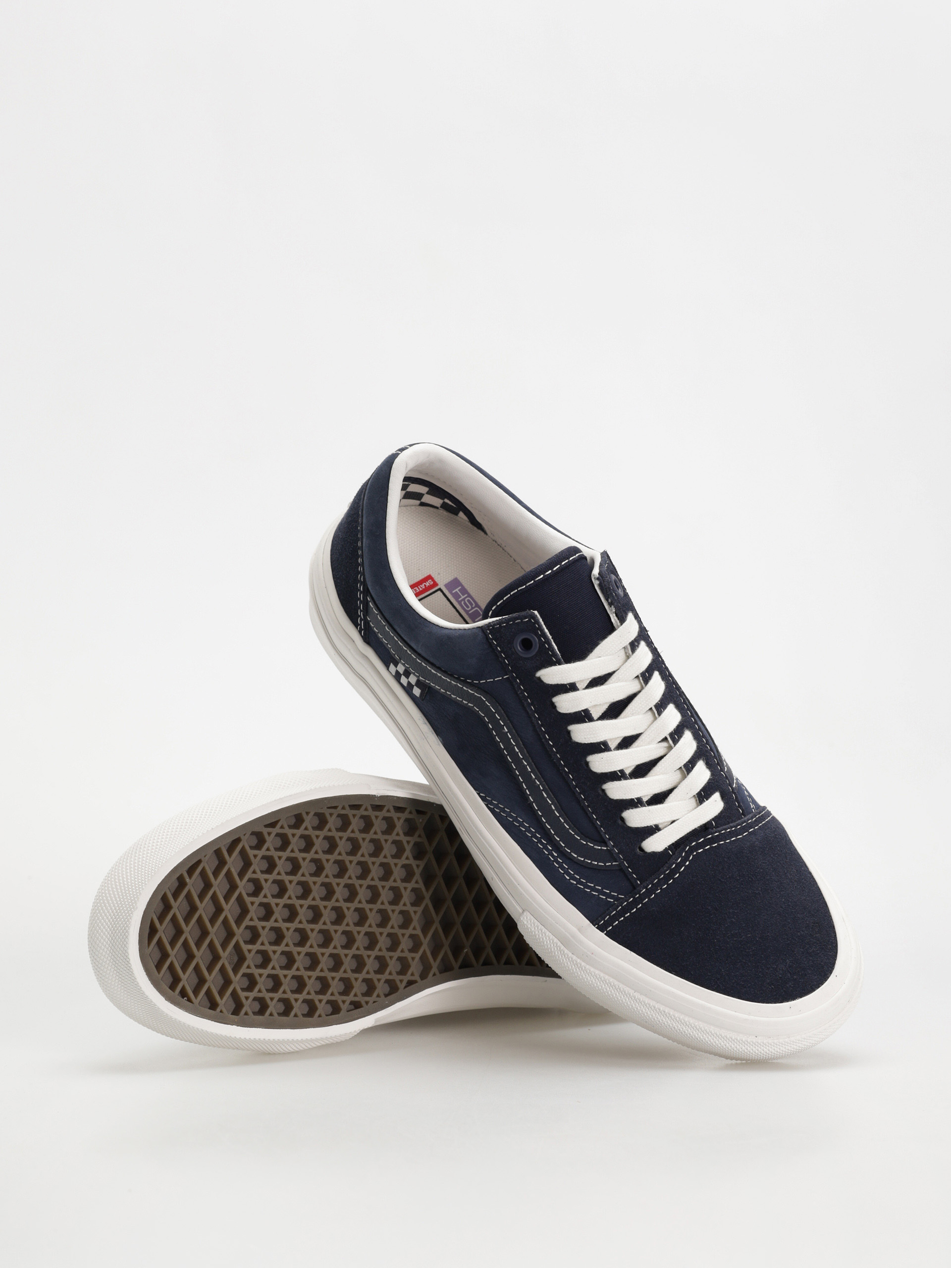 Vans Skate Old Skool Shoes (wrapped deep navy/vintage white)