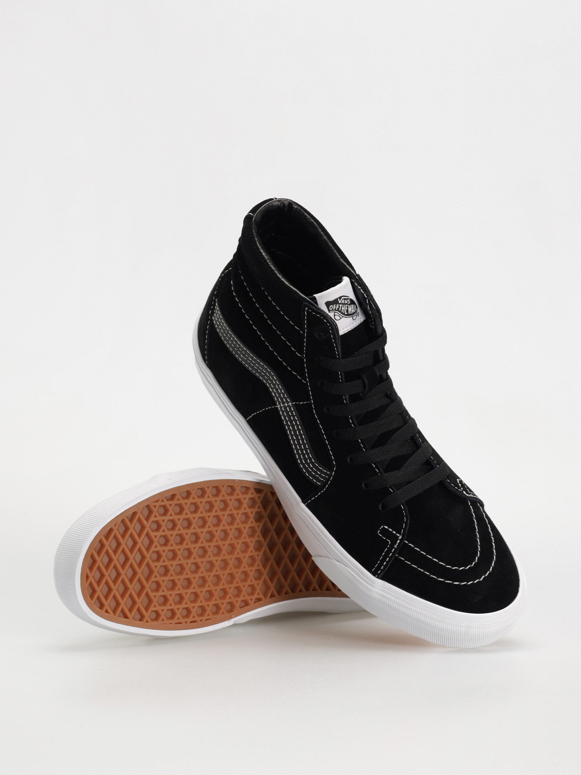 Vans Sk8 Hi Shoes (pig suede black)