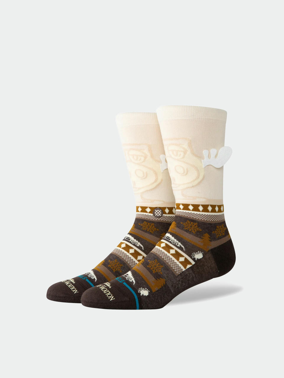 Stance Have Some Eggnog Crew Socks (dark brown)