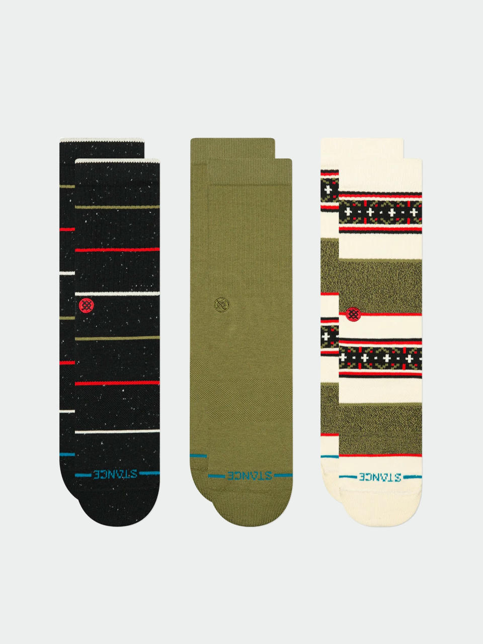 Stance Greetings 3 Pack Crew Socken (black)