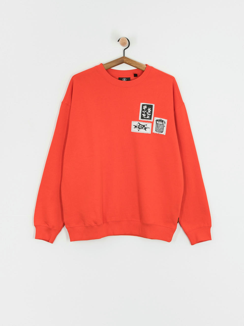 Volcom Fa Keutchi Crew Sweatshirt (bright red)