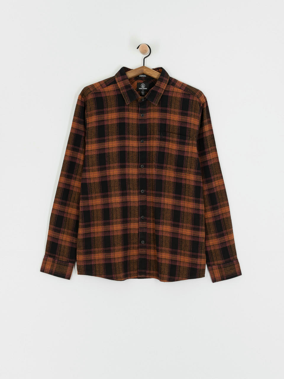 Volcom Baystone Flannel Ls Hemd (black)