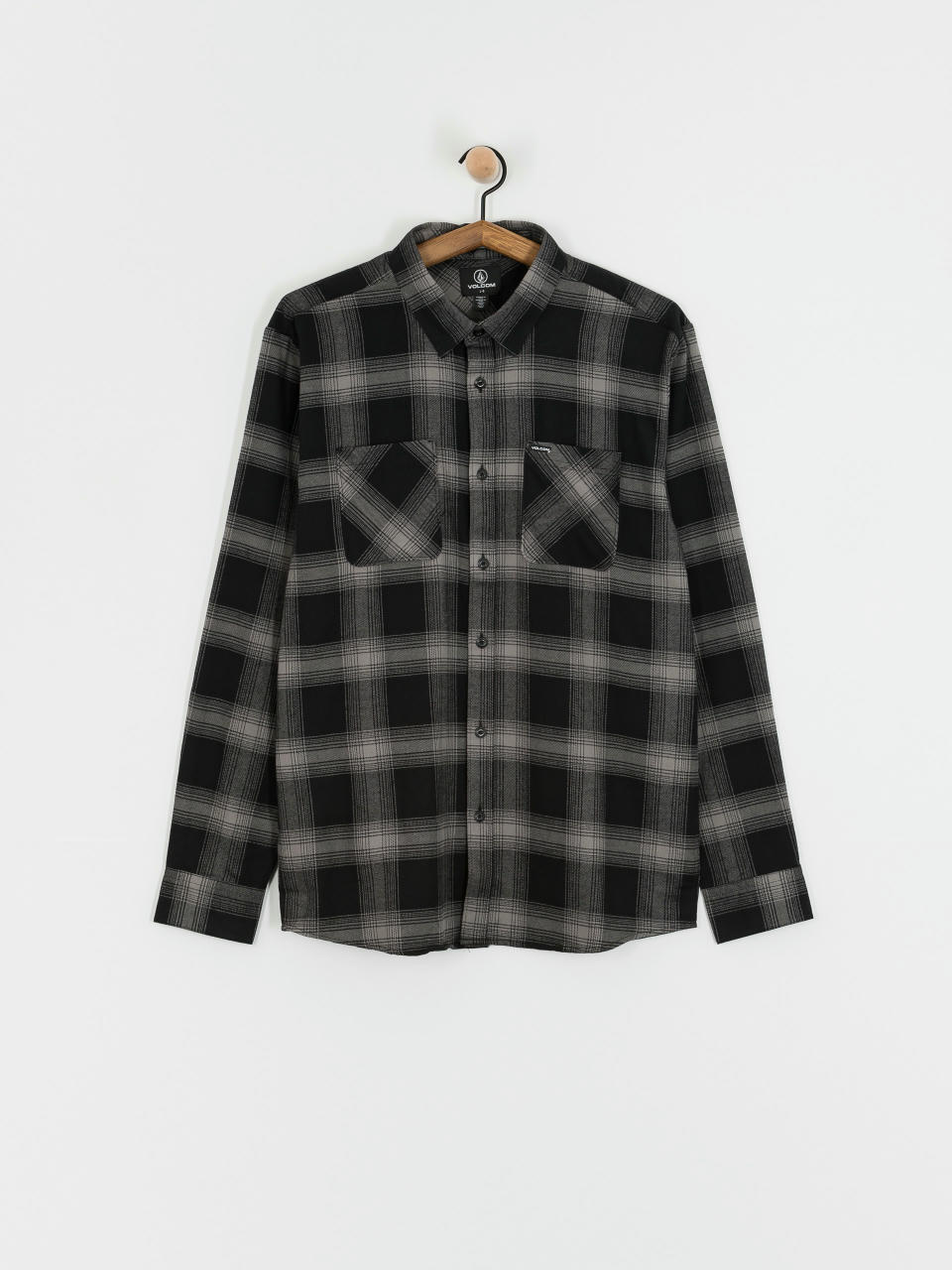 Volcom Netastone Flannel Ls Hemd (black)