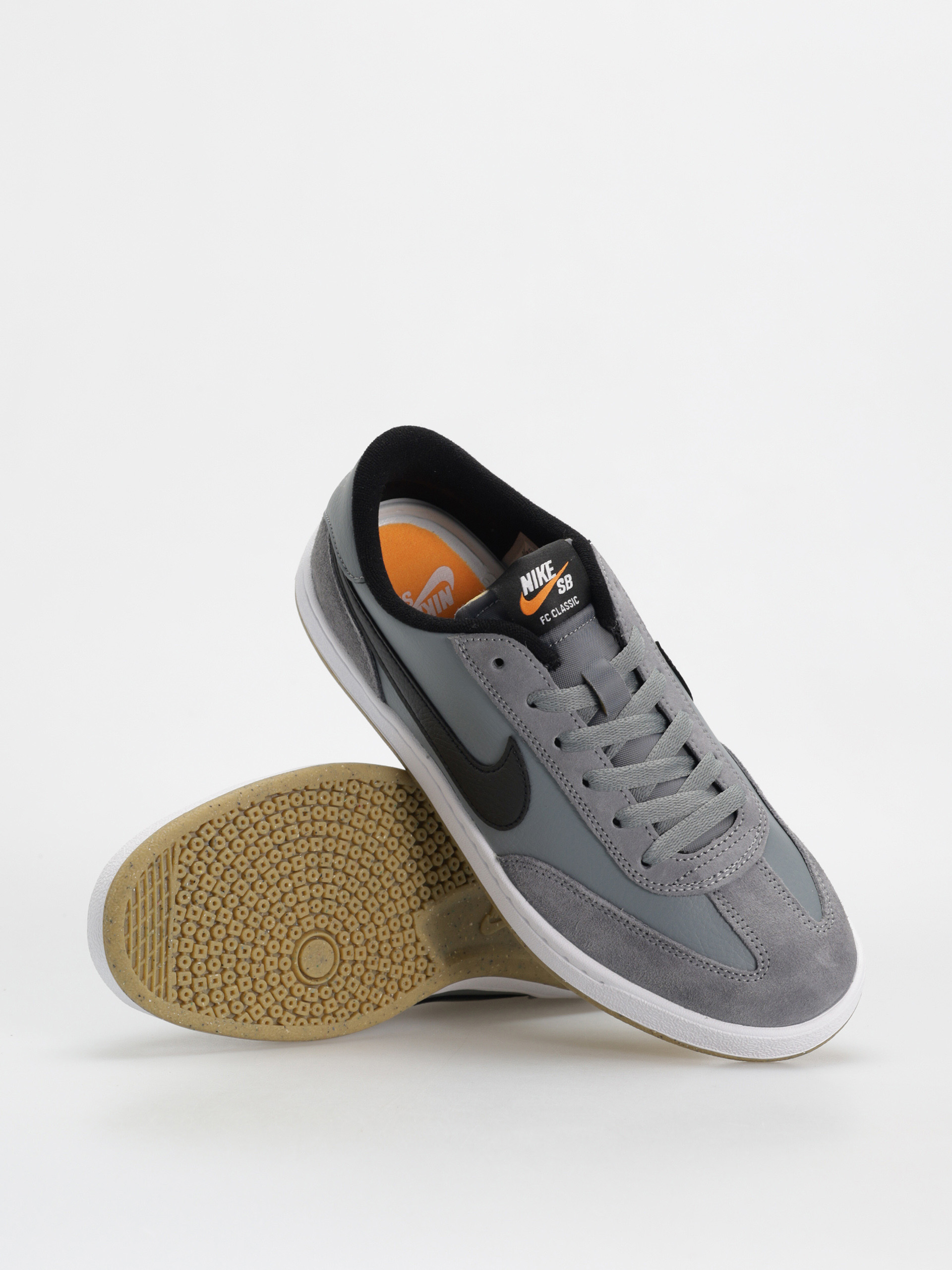 Nike SB Fc Classic Shoes (cool grey/black white vivid orange)