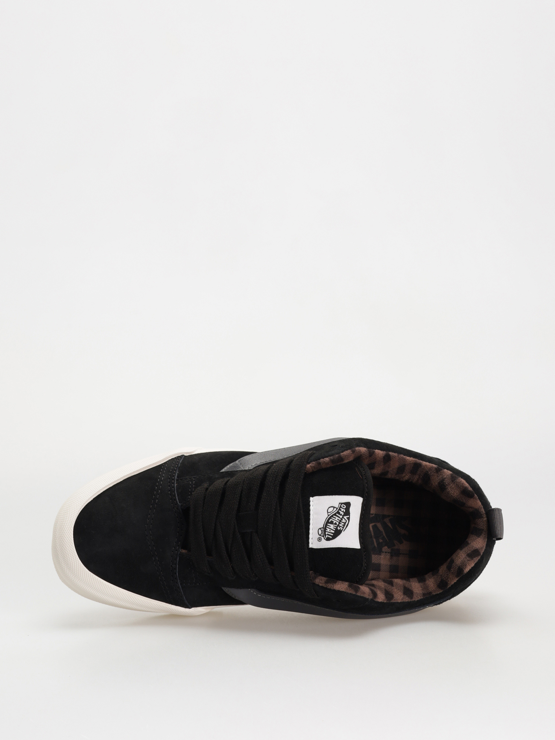 Vans Knu Skool Shoes (pig suede plaid gray/black)