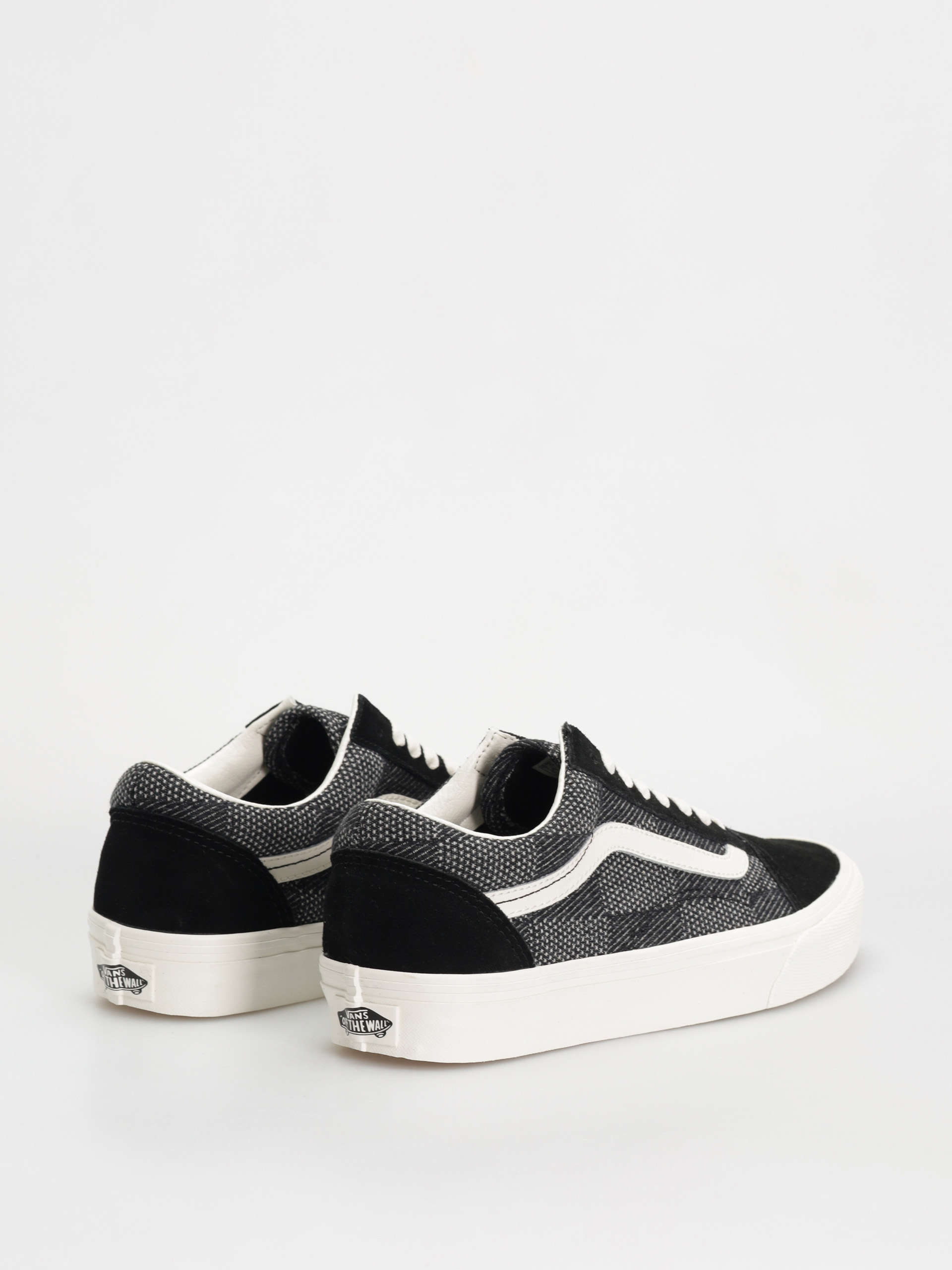 Vans Old Skool Shoes (denim check black)