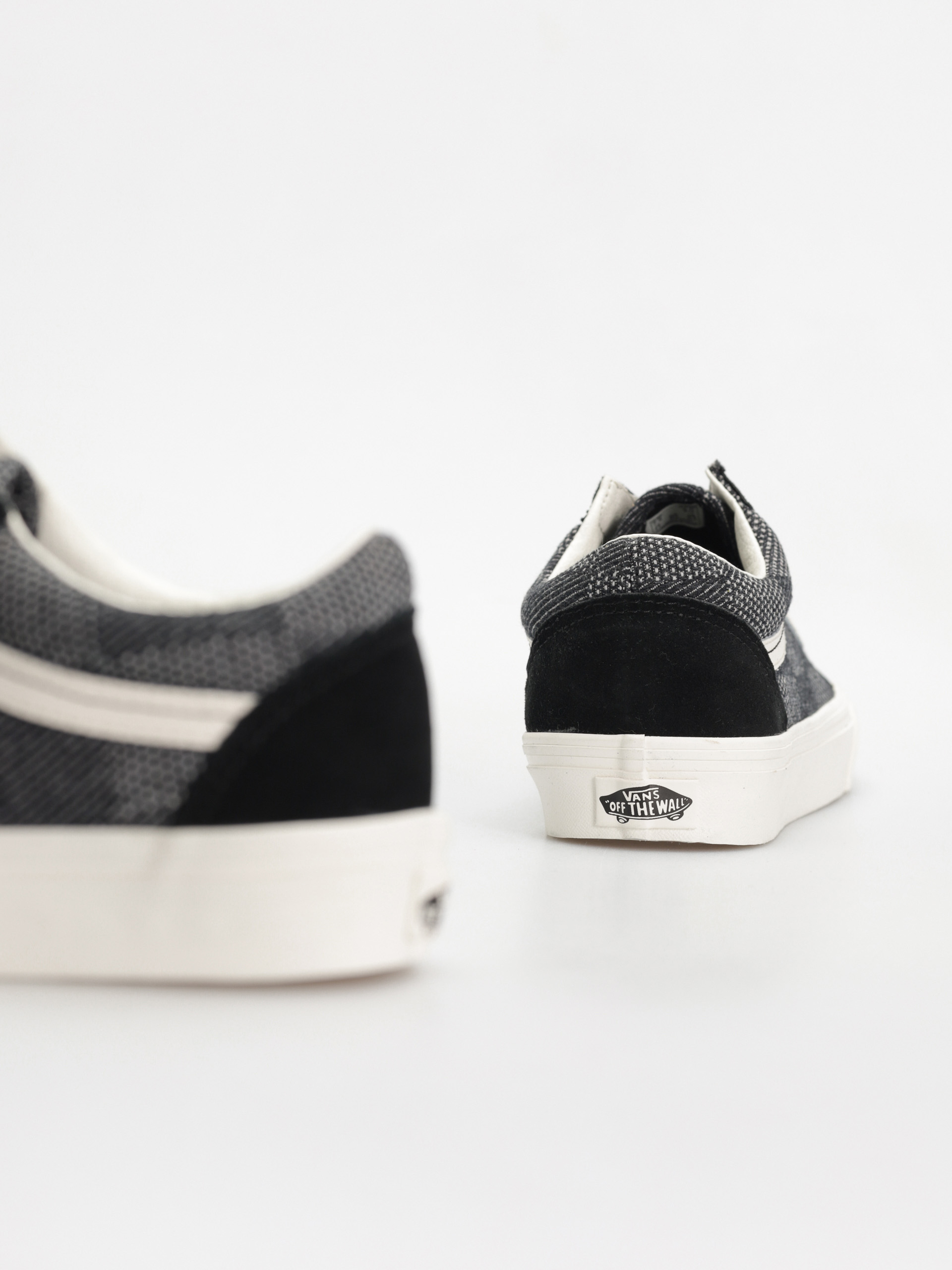 Vans Old Skool Schuhe (denim check black)