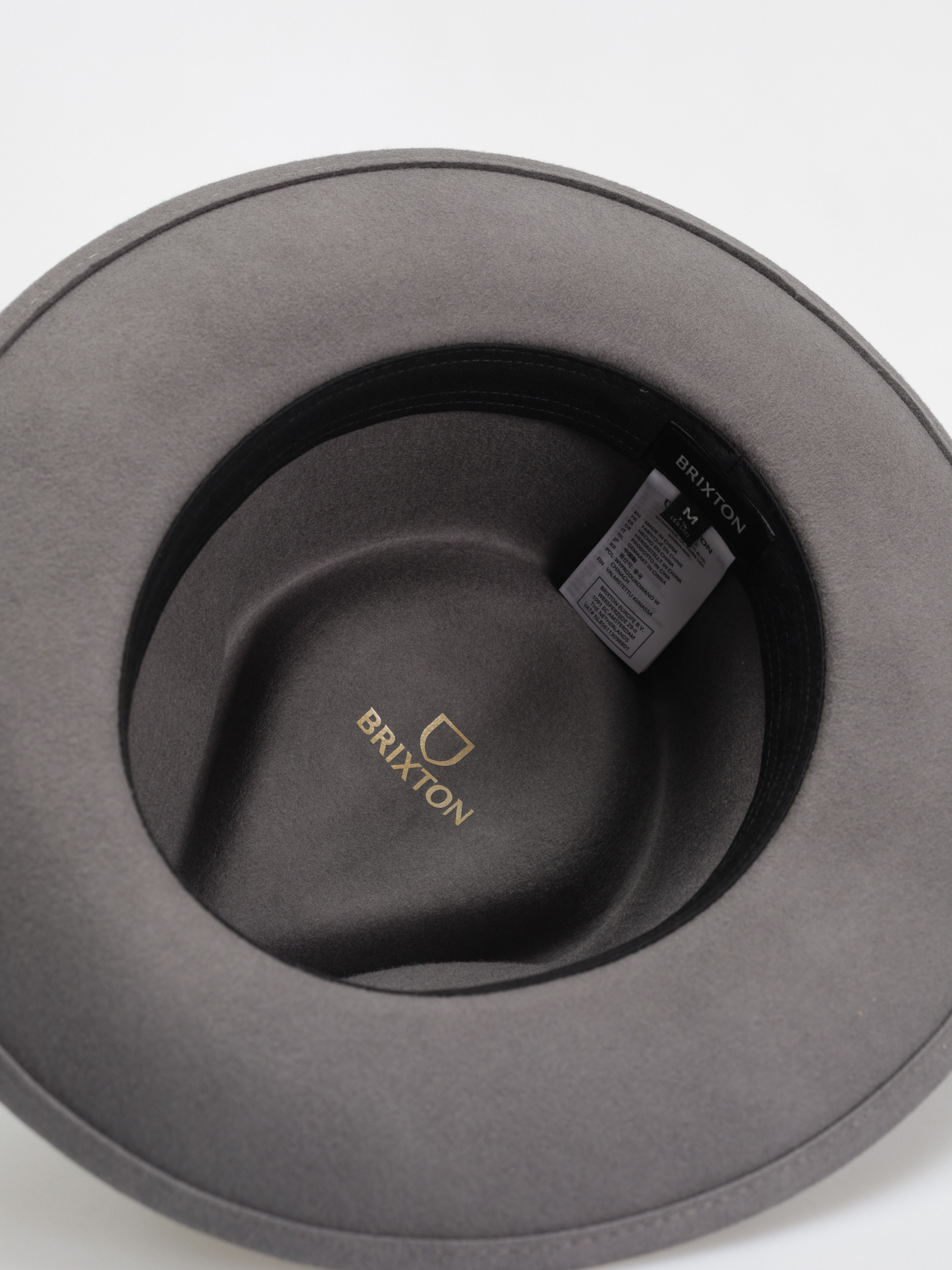 Brixton Swindle Convertabrim Fedora Hat (grey/grey)