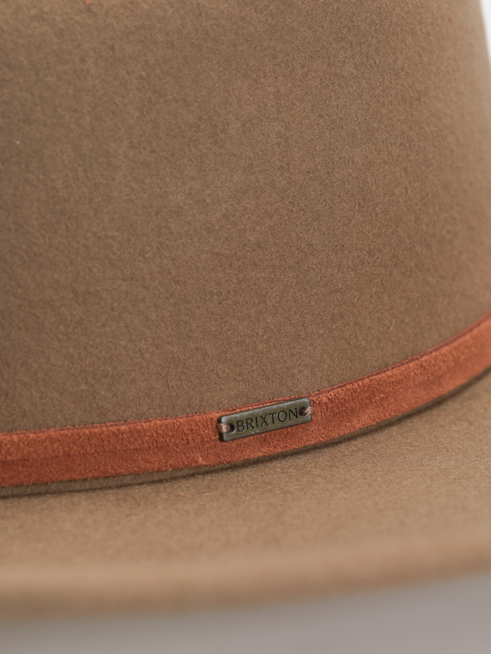 Brixton Brenton Convertabrim Fedora Hat (tobacco brown)