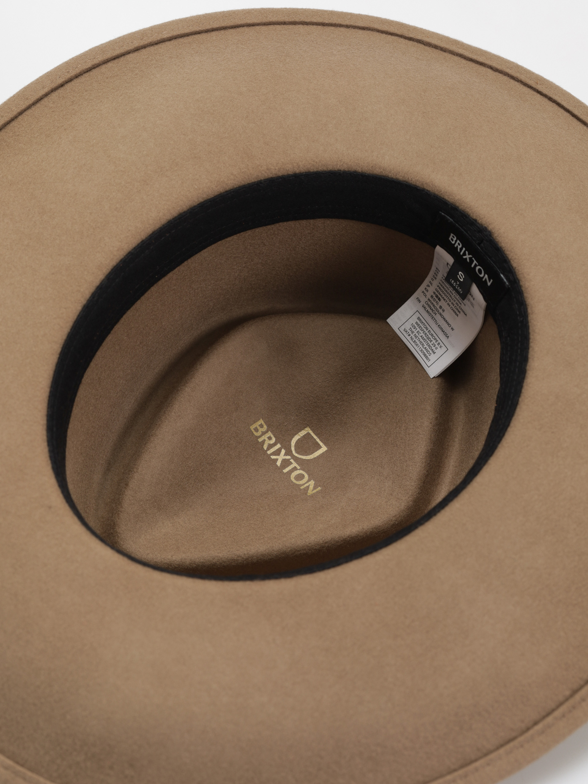 Brixton Brenton Convertabrim Fedora Hat (tobacco brown)