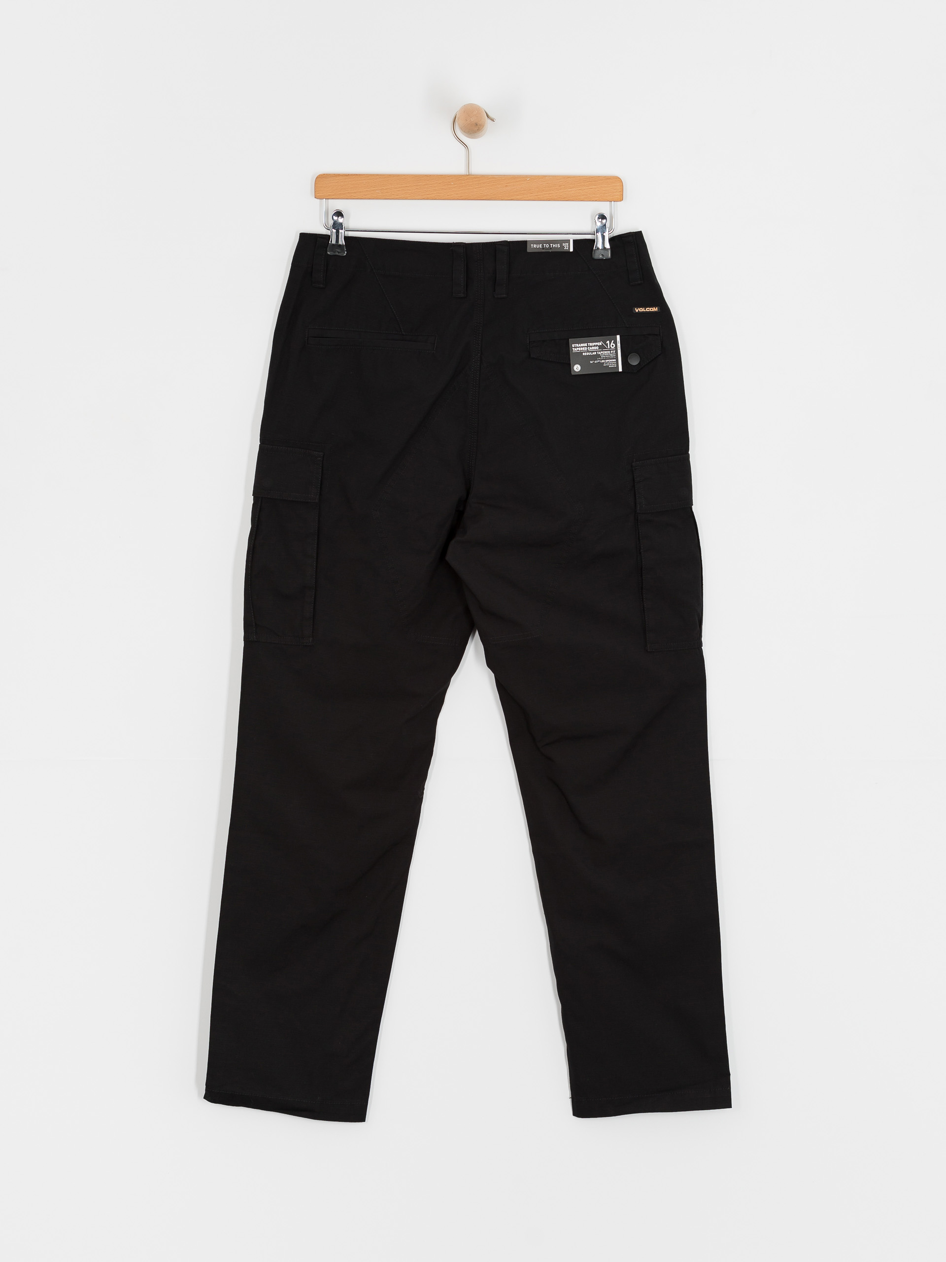 Volcom Strange Tripper Tapered Cargo Pants (black)