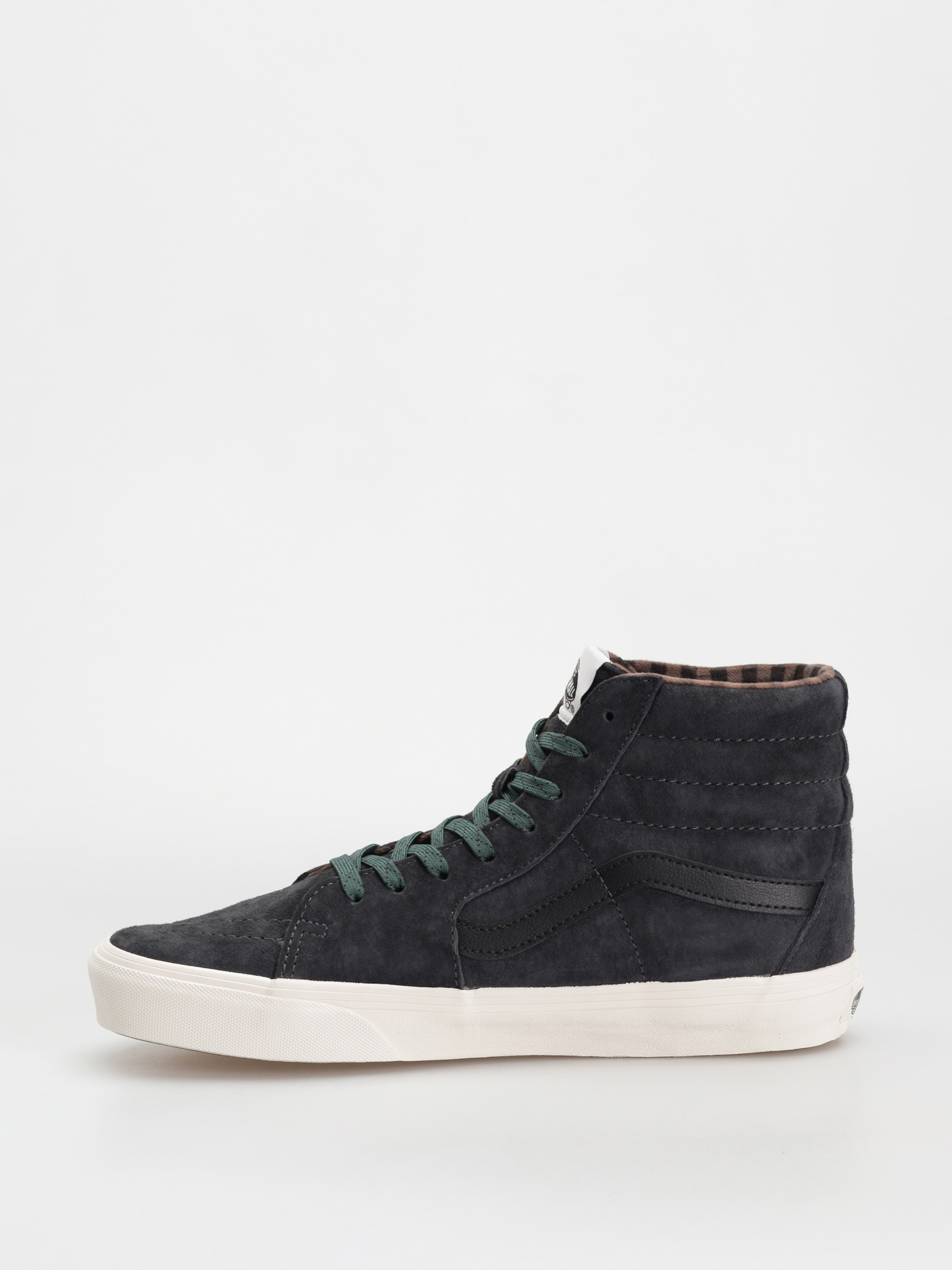 Vans Sk8 Hi Schuhe (pig suede plaid gray/black)
