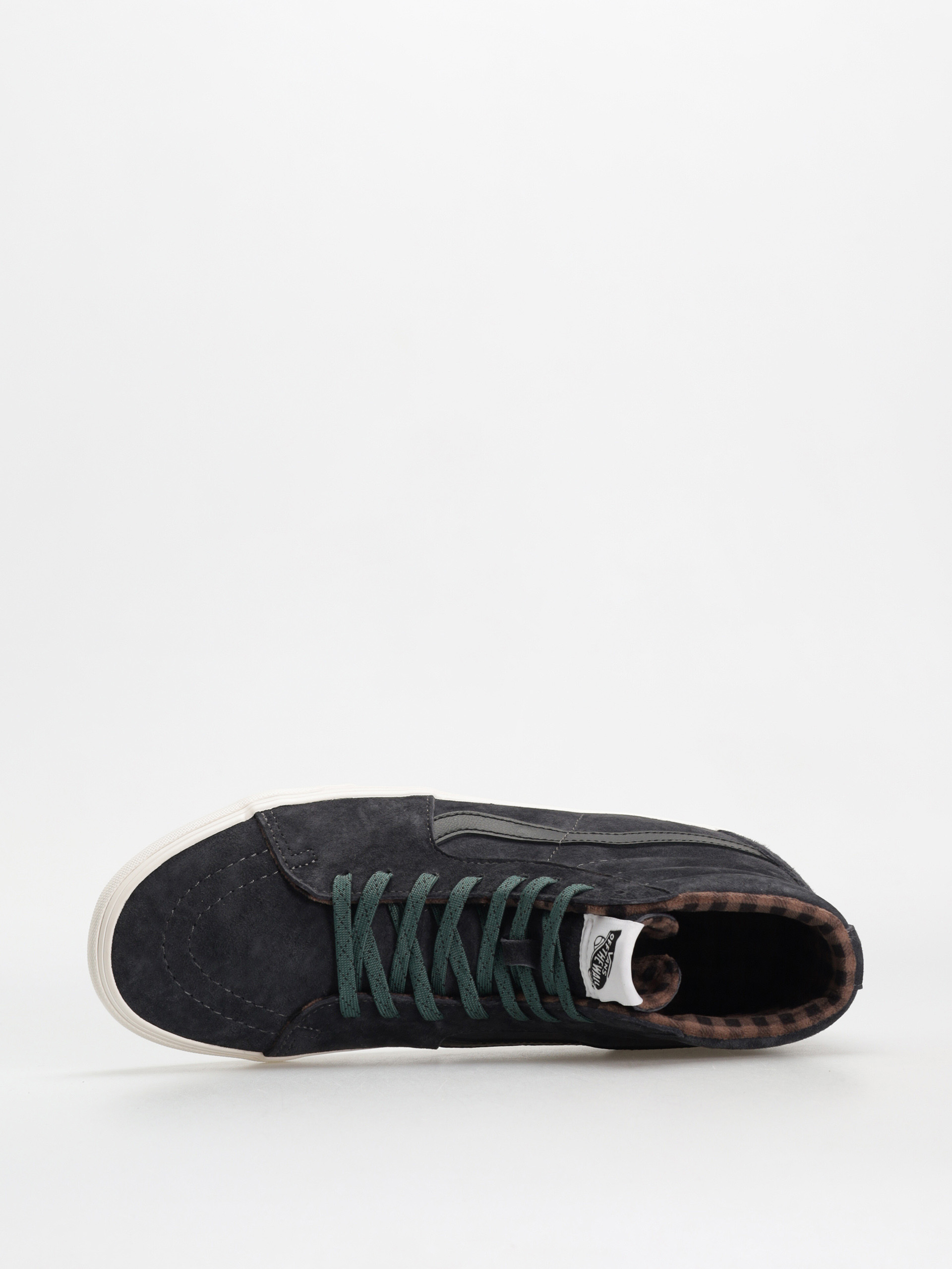 Vans Sk8 Hi Schuhe (pig suede plaid gray/black)