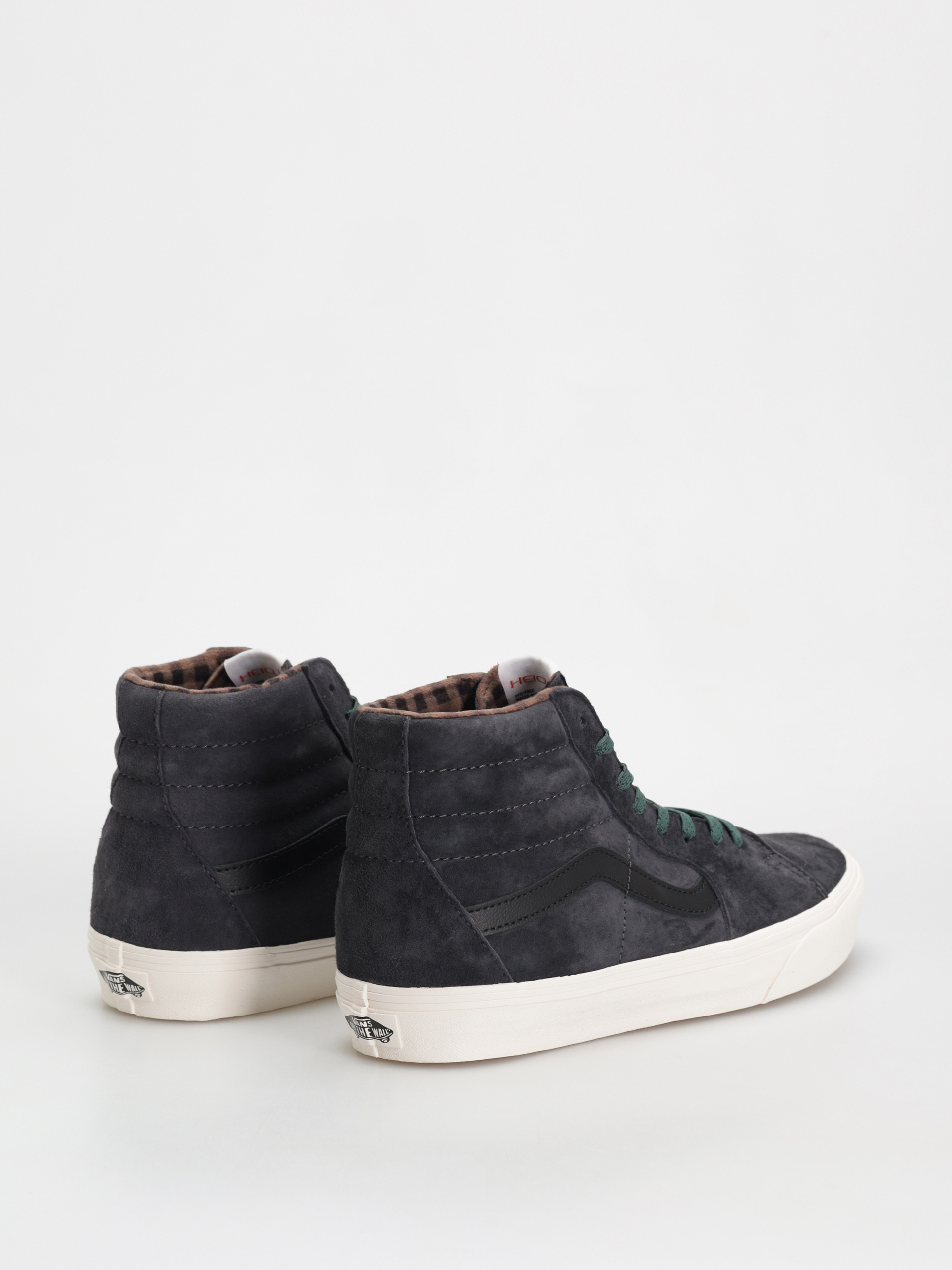 Vans Sk8 Hi Schuhe (pig suede plaid gray/black)