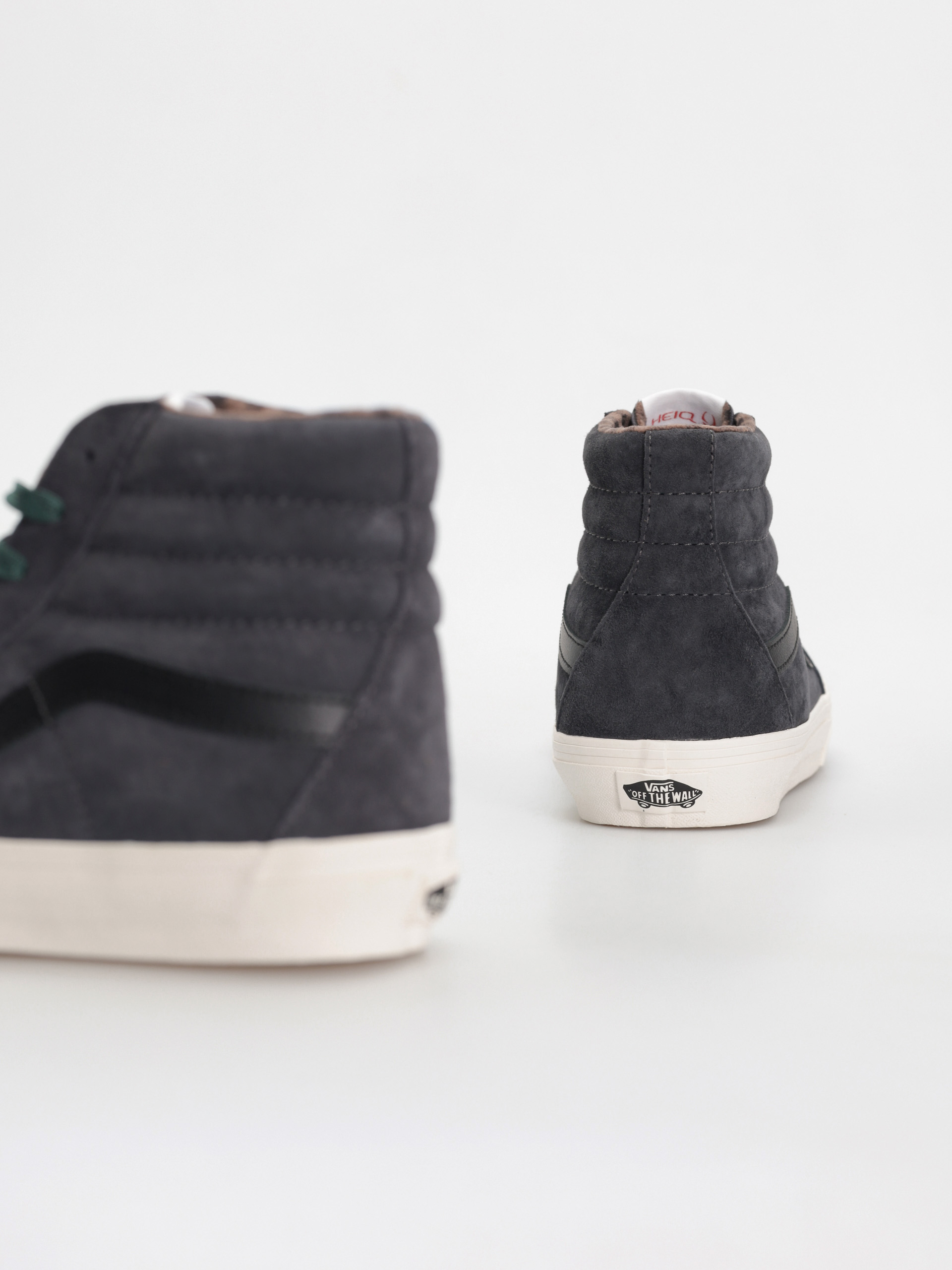 Vans Sk8 Hi Schuhe (pig suede plaid gray/black)