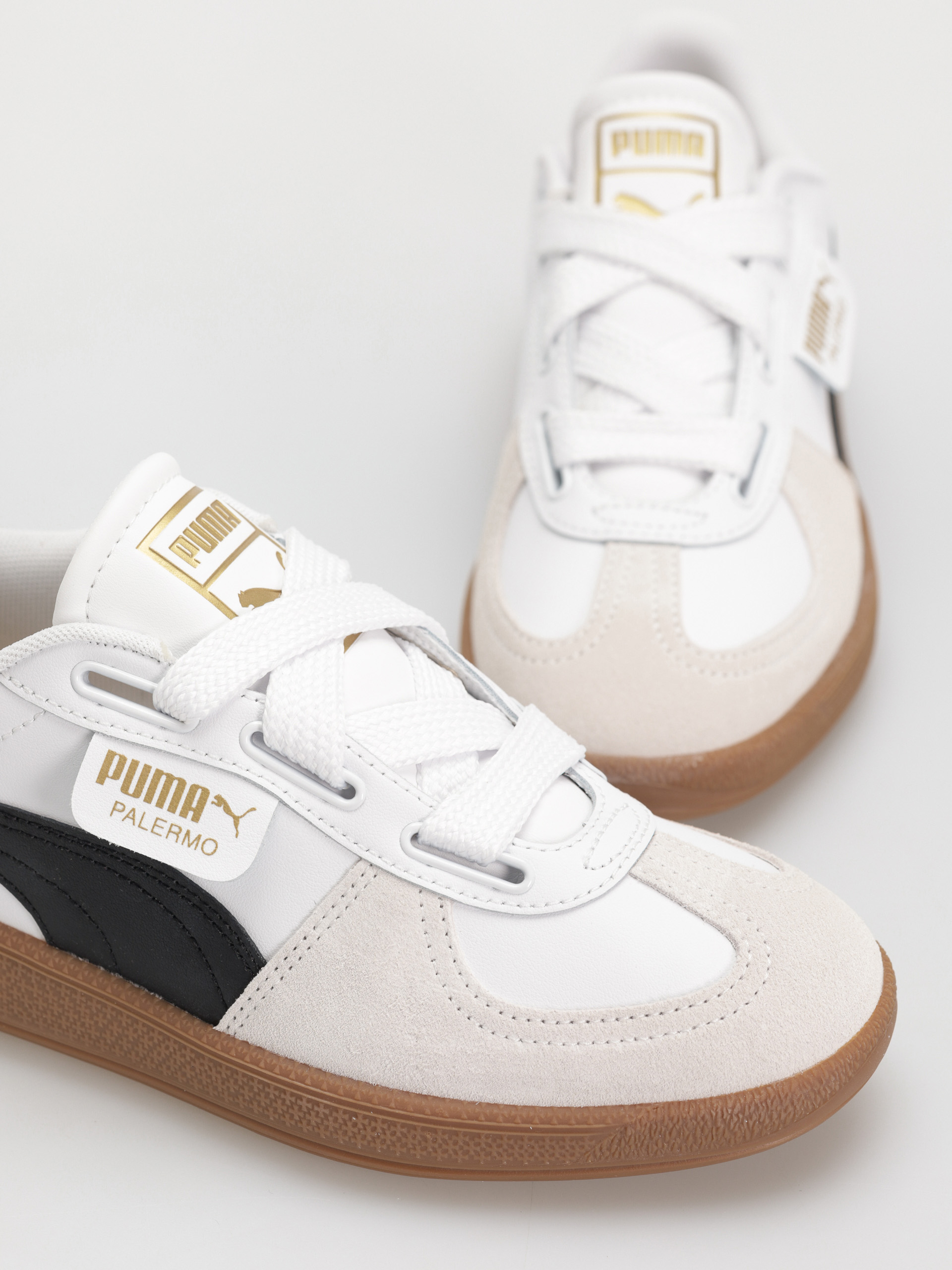 Puma Palermo Wide Lace SD Shoes (puma white puma black)