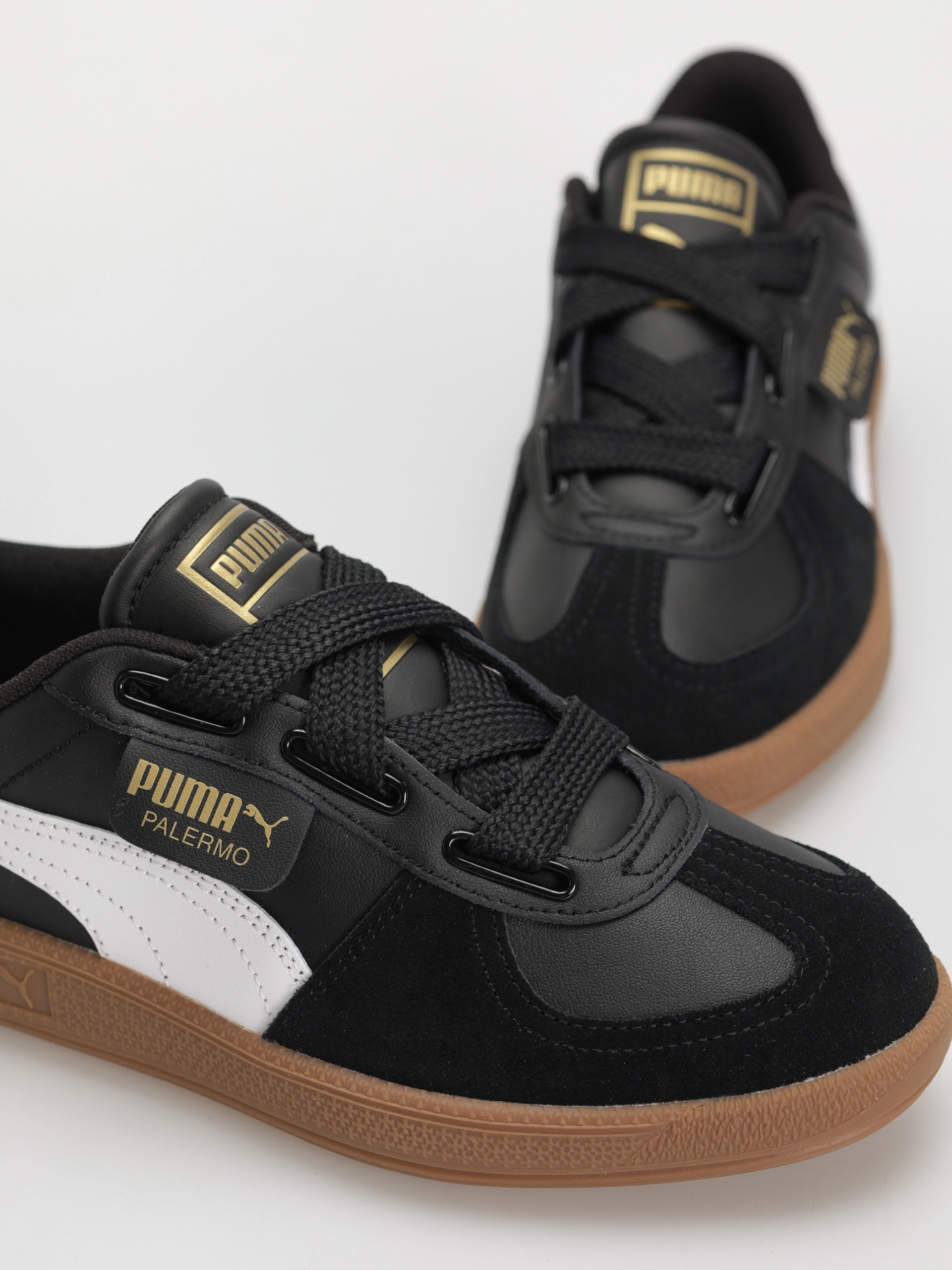 Puma Palermo Wide Lace SD Shoes (puma black puma white)