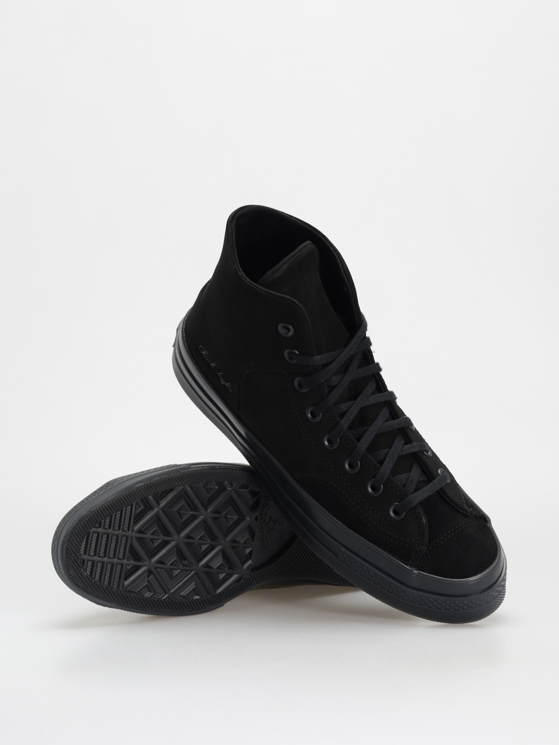 Converse Chuck 70 Hi Marquis Nubuck Suede Chucks (black/black/black)