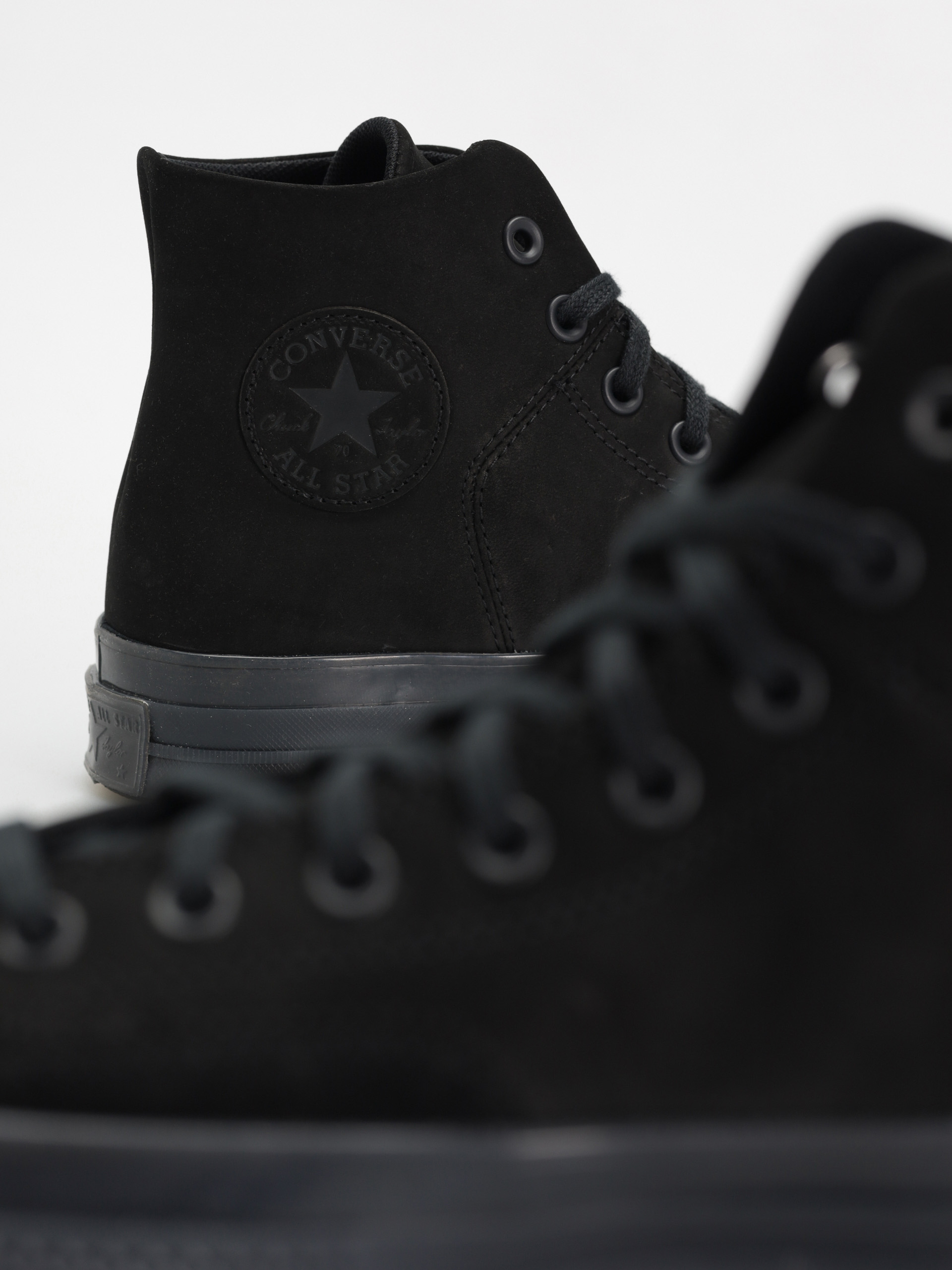 Converse Chuck 70 Hi Marquis Nubuck Suede Chucks (black/black/black)