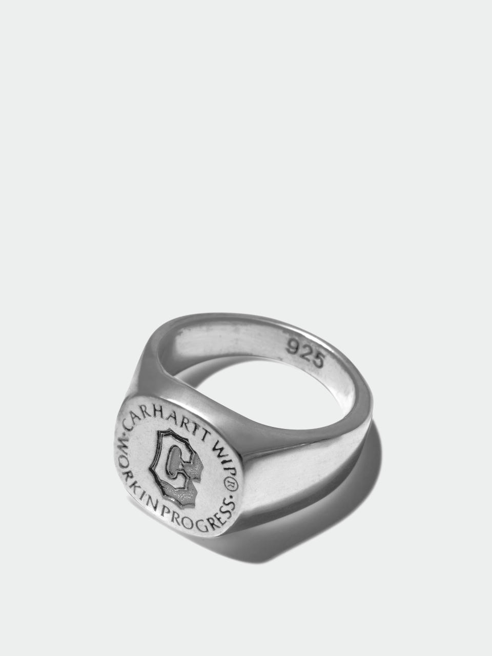 Carhartt WIP Akcesoria Varsity Signet Ring (silver)